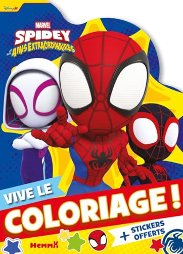 marvel-spidey-vive-le-coloriage-livre-stickers-4-ans image 2