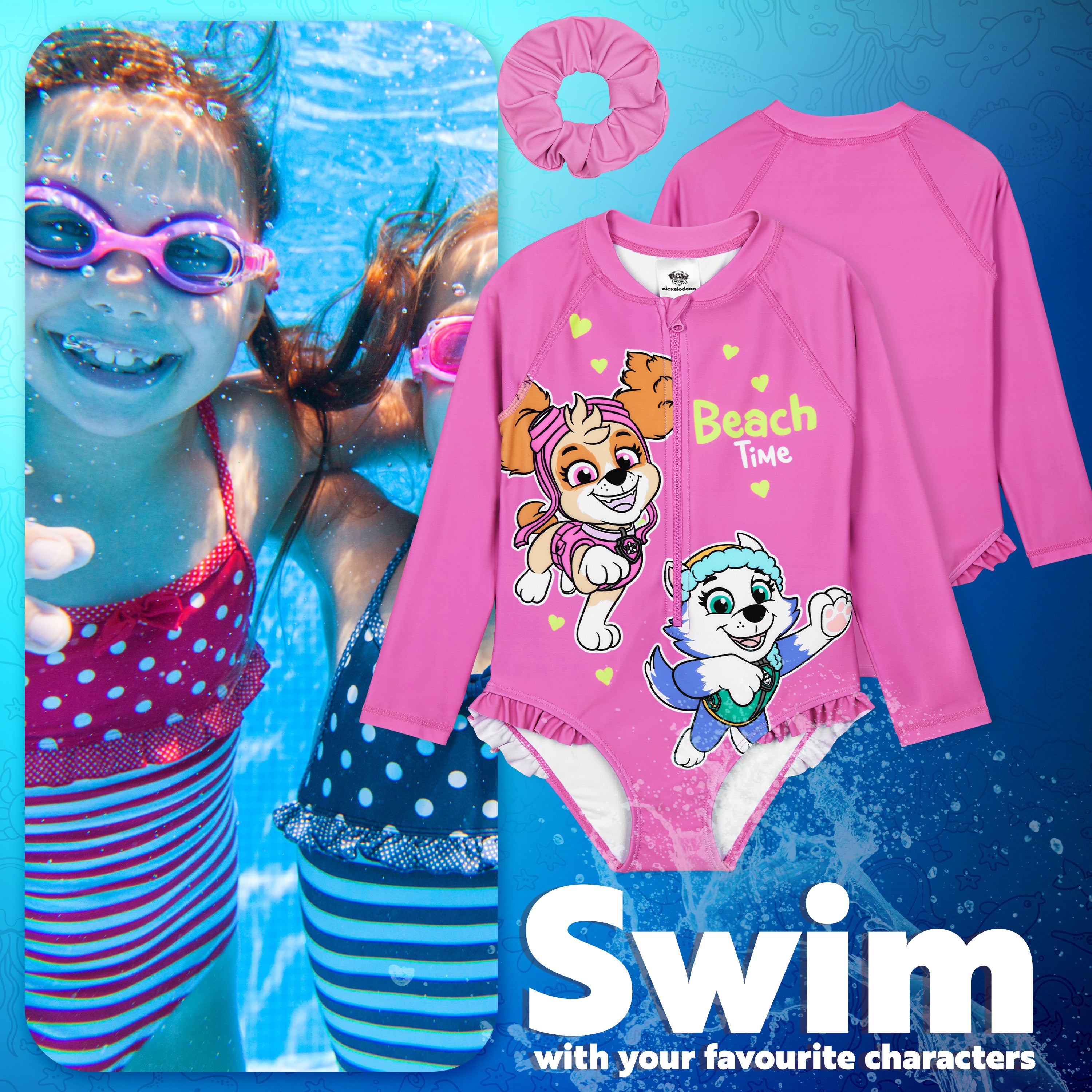 pat-patrouille-maillot-bain-fille-1-pi-ce-skye-4-5-ans image 3