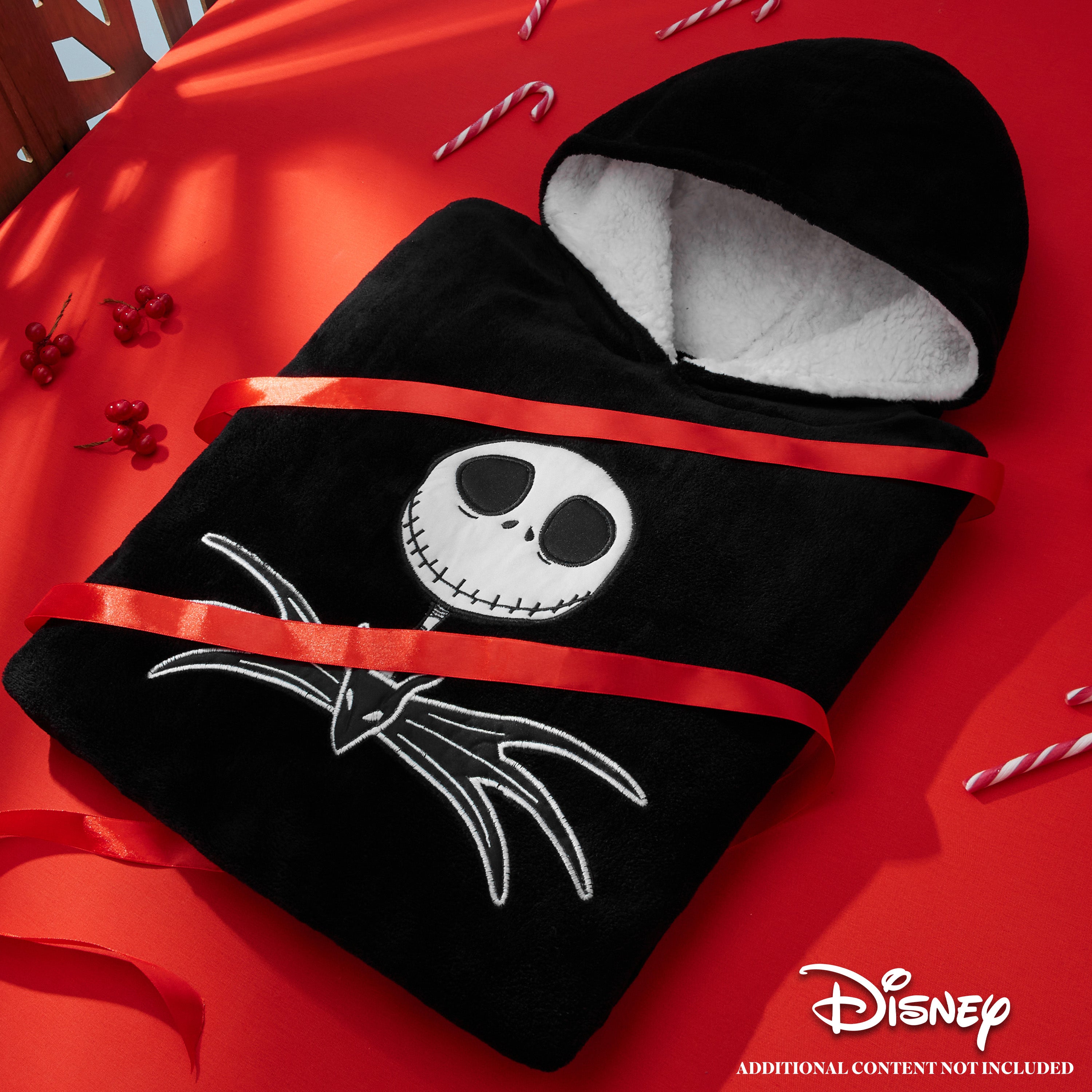 disney-jack-skellington-sweat-plaid-oversize-capuche-sherpa image 2