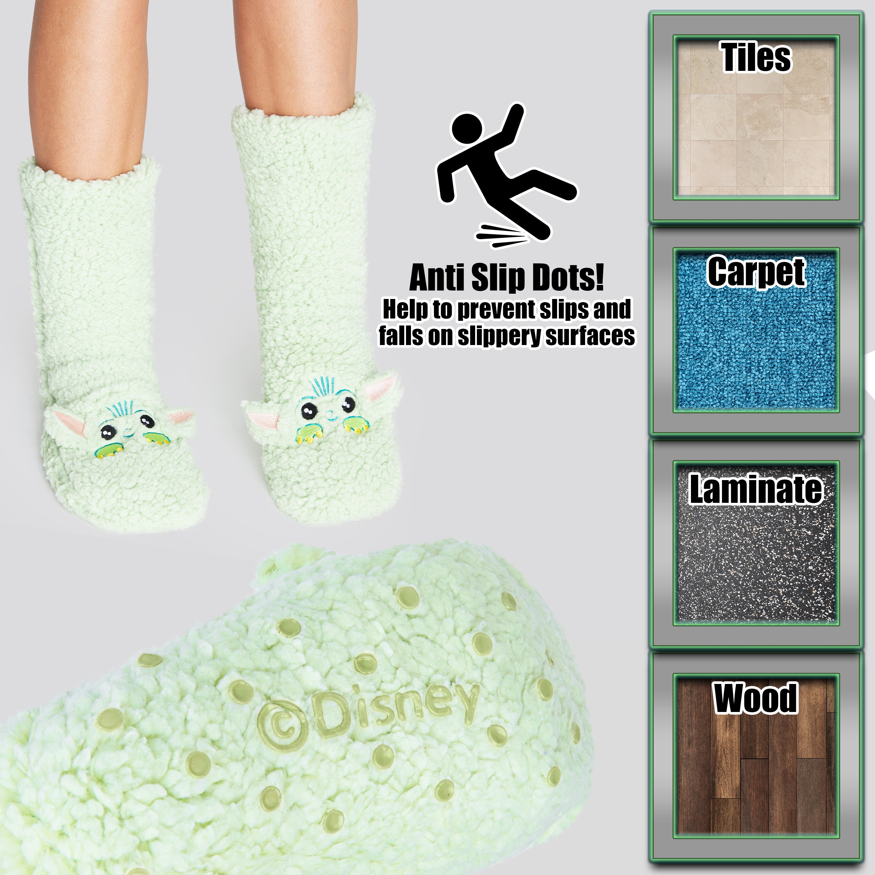 disney-mandalorian-chaussettes-pantoufles-femme-pilou-pilou image 5