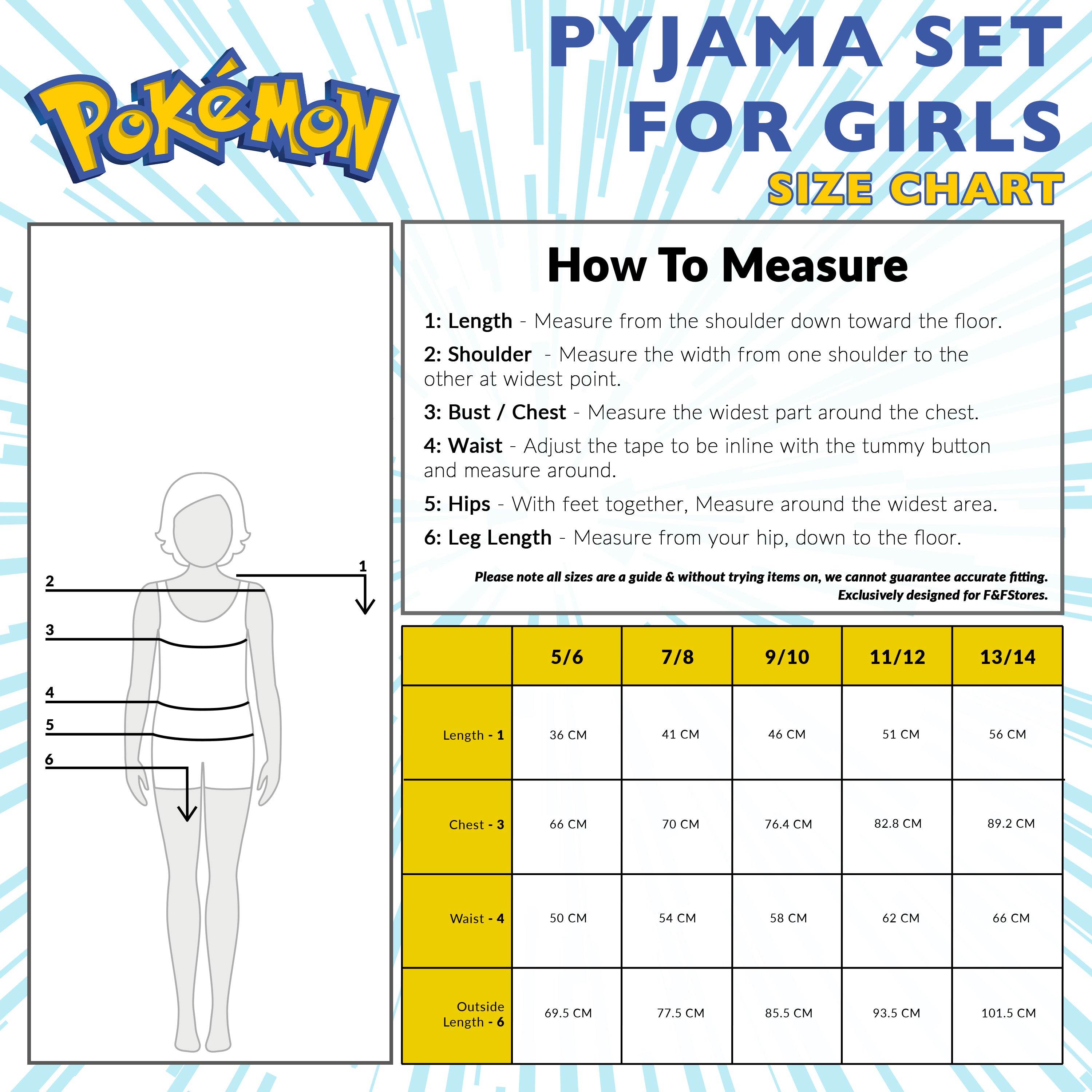 pok-mon-pikachu-pyjama-fille-coton-9-10-ans-2-pi-ces image 6