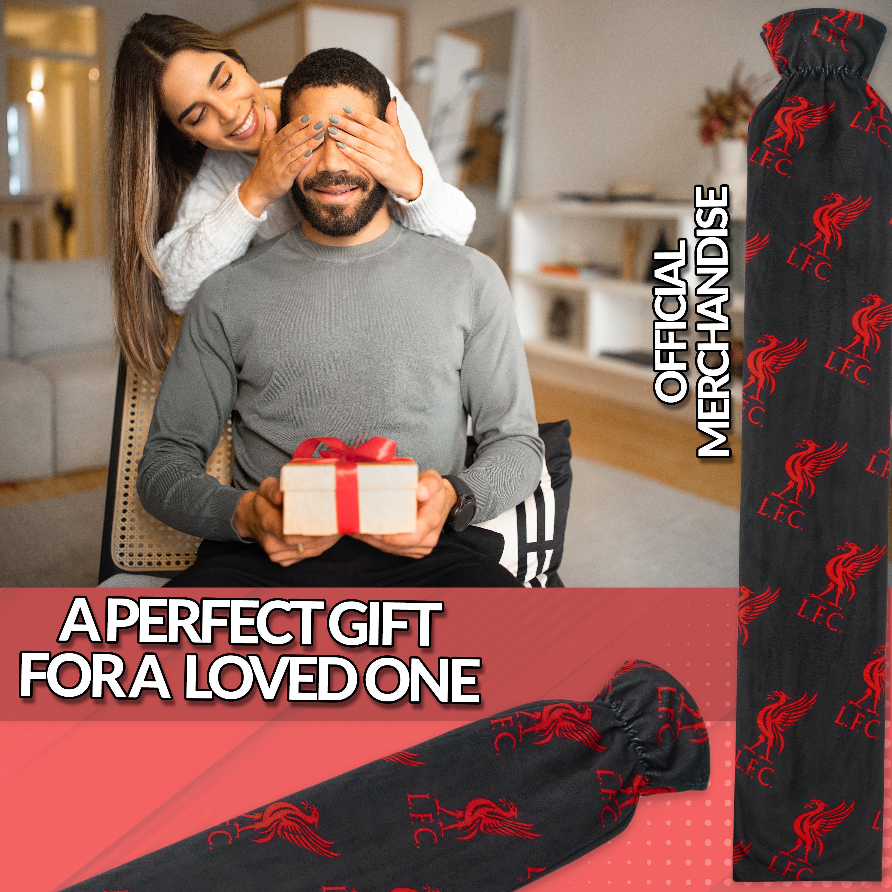 liverpool-fc-bouillotte-eau-chaude-longue-2l-noire-rouge-housse-douce image 3