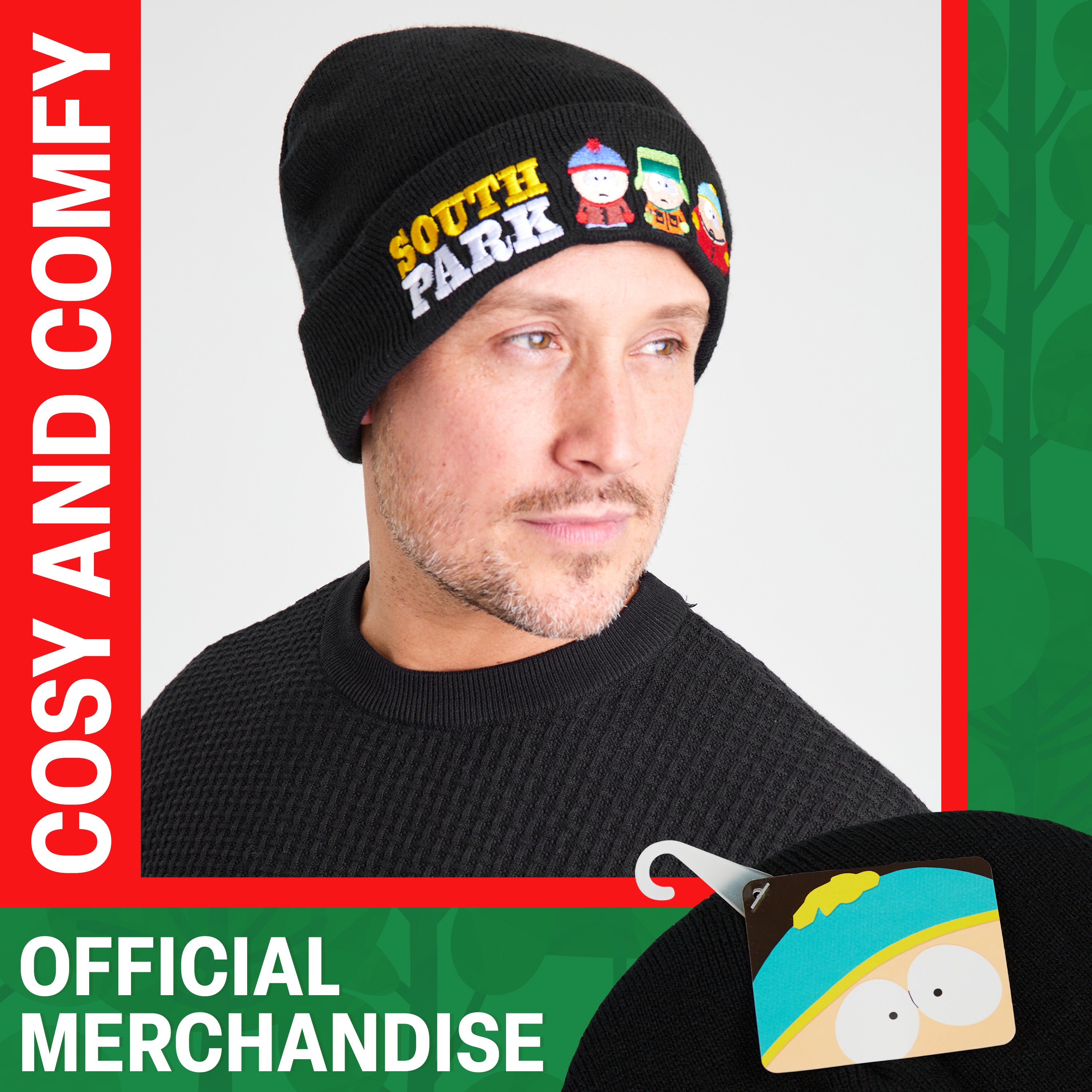 south-park-bonnet-homme-noir-taille-unique image 4