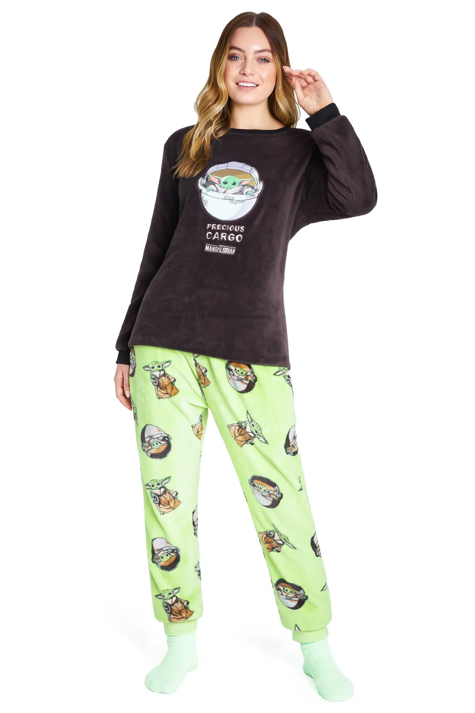disney-stitch-pyjama-polaire-femme-avec-chaussettes-taille-m-2 image 1