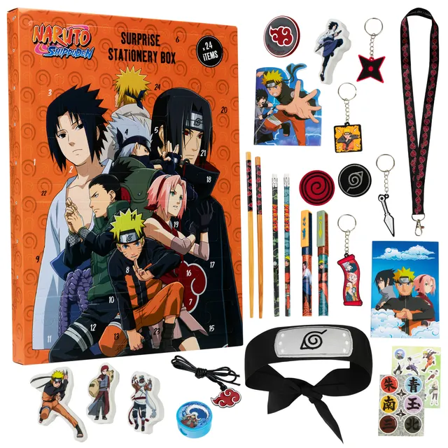 naruto-calendrier-de-l-avent-papeterie-orange-24-surprises image 1