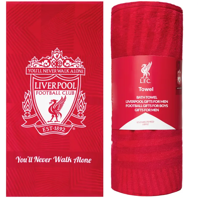 liverpool-serviette-bain-coton-rouge-137x69-cm-supporters image 1