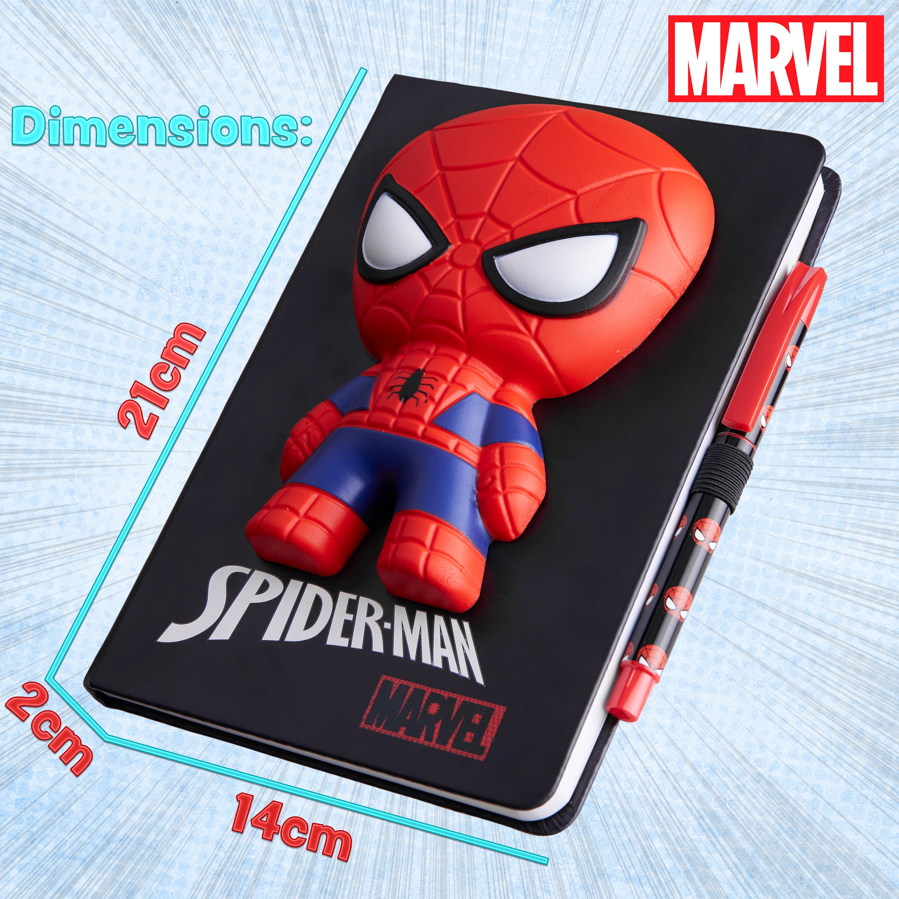 marvel-spiderman-carnet-a5-3d-stylo-enfant image 7