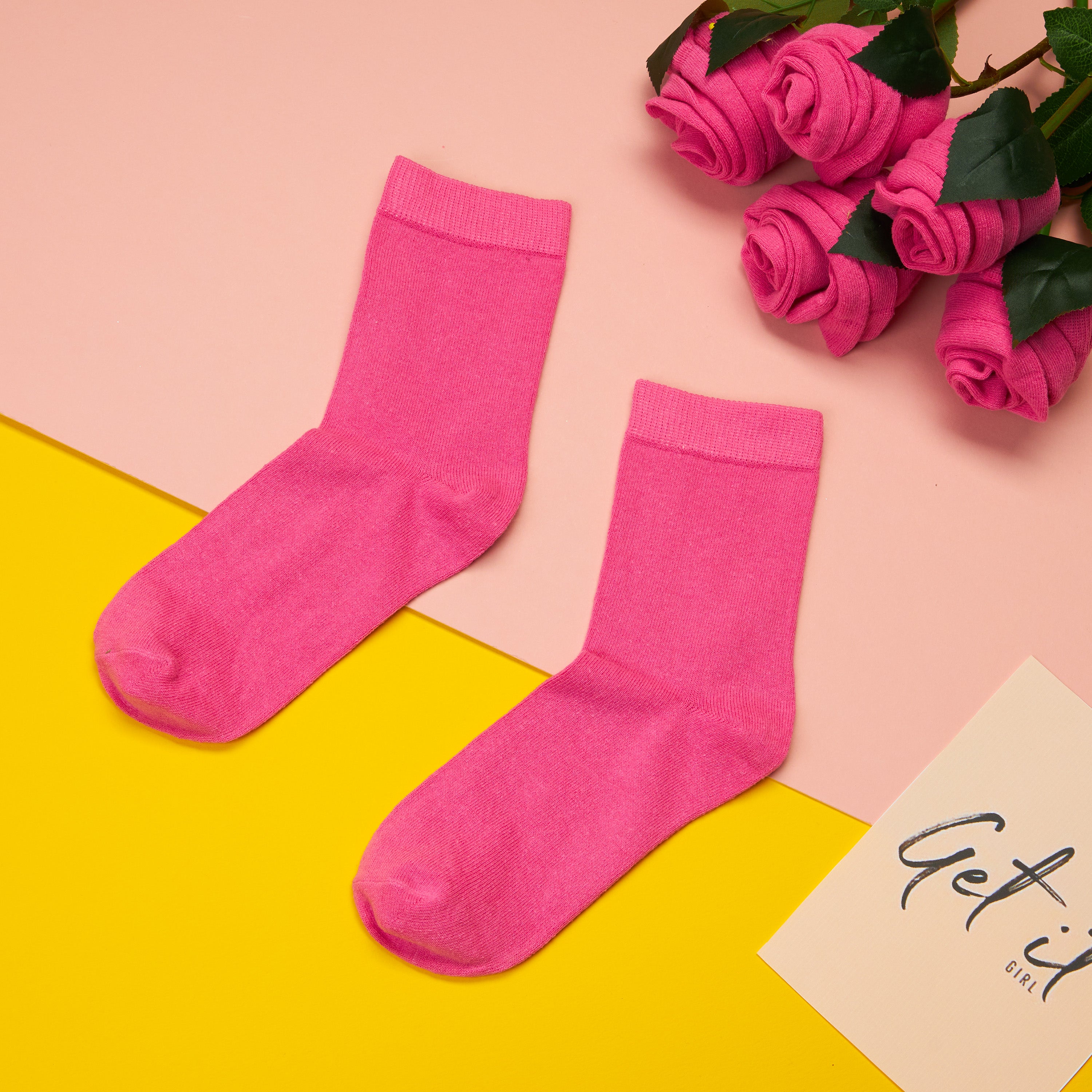 get-trend-citycomfort-chaussettes-femme-unies-lot-6-coton image 8