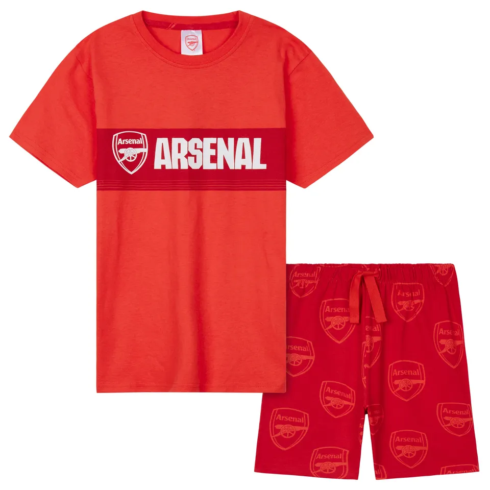get-trend-boys-arsenal-pyjama-gar-on-short-coton-rouge image 1