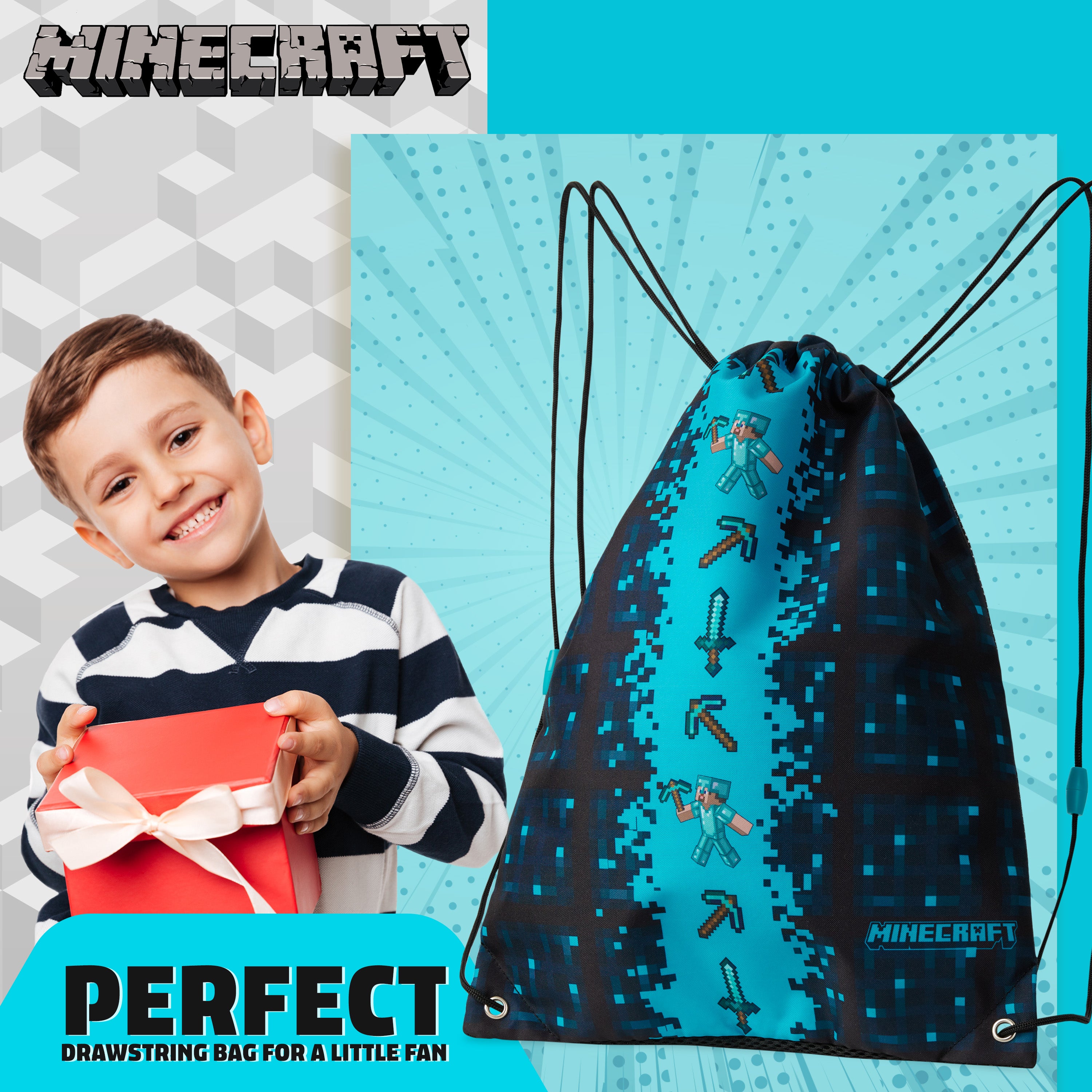 minecraft-sac-gym-corde-creeper-piscine-sport-enfant image 3