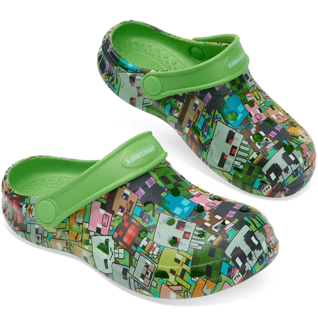 minecraft-sabots-enfant-claquettes-t-caoutchouc-jardin-plage image 1