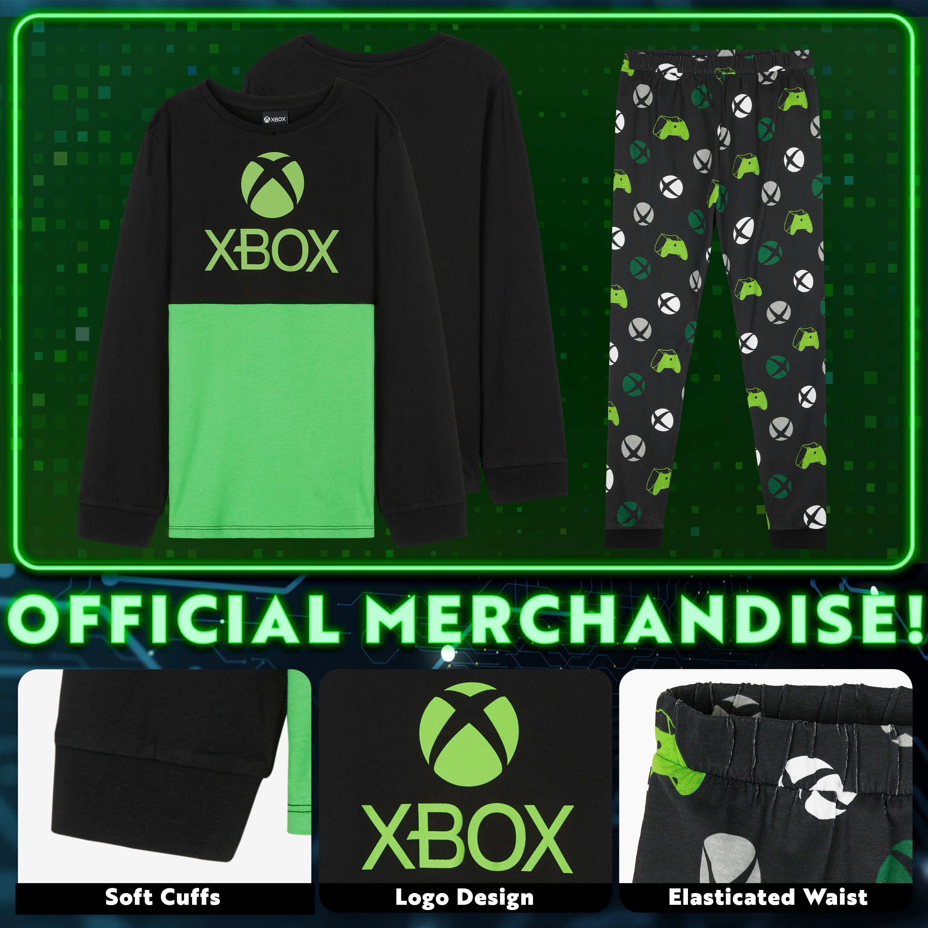 get-trend-boys-xbox-pyjama-long-gar-on-9-10-ans-coton-2-pi-ces image 3
