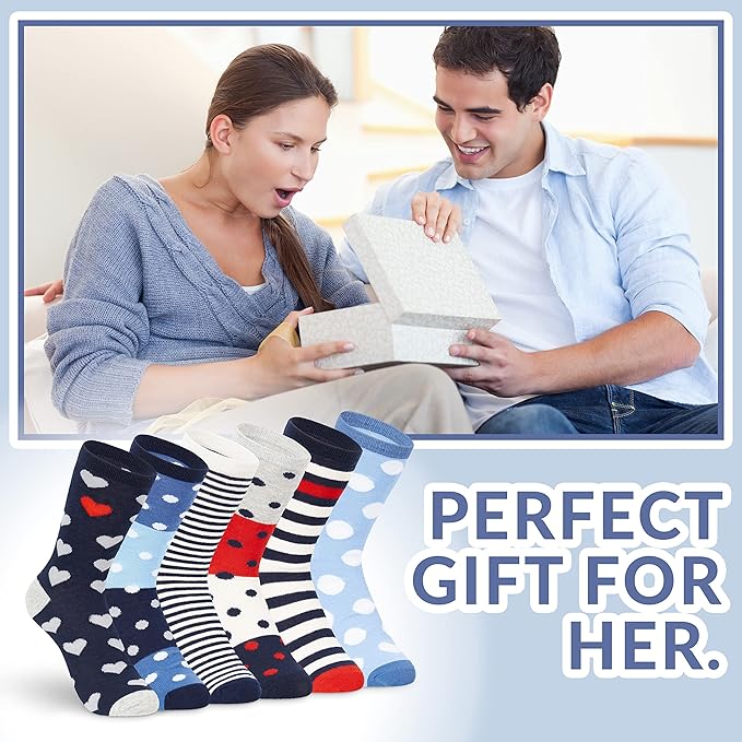 tom-franks-chaussettes-femme-coton-lot-6-paires-motifs image 2