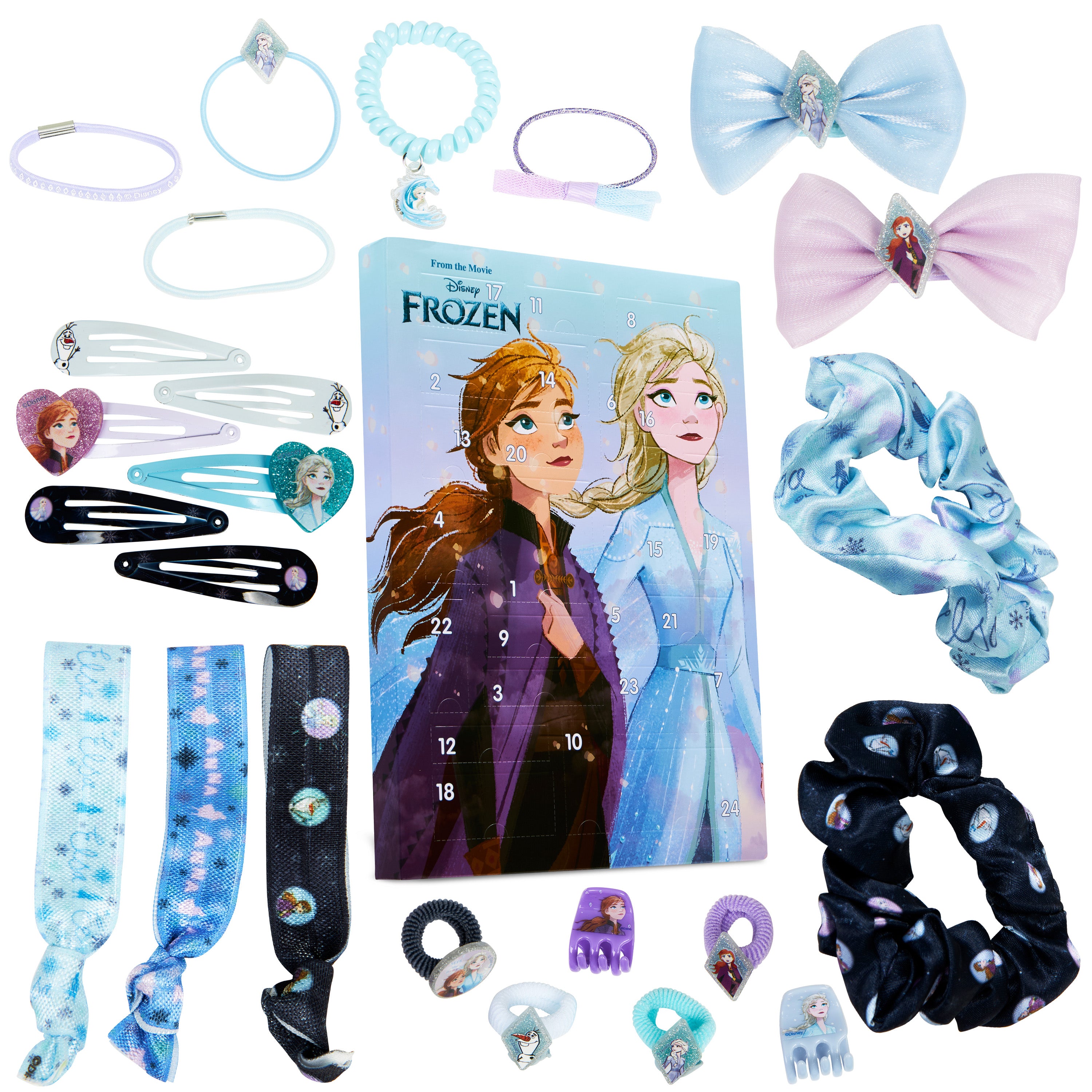 disney-frozen-calendrier-de-l-avent-accessoires-cheveux-24-cases image 1
