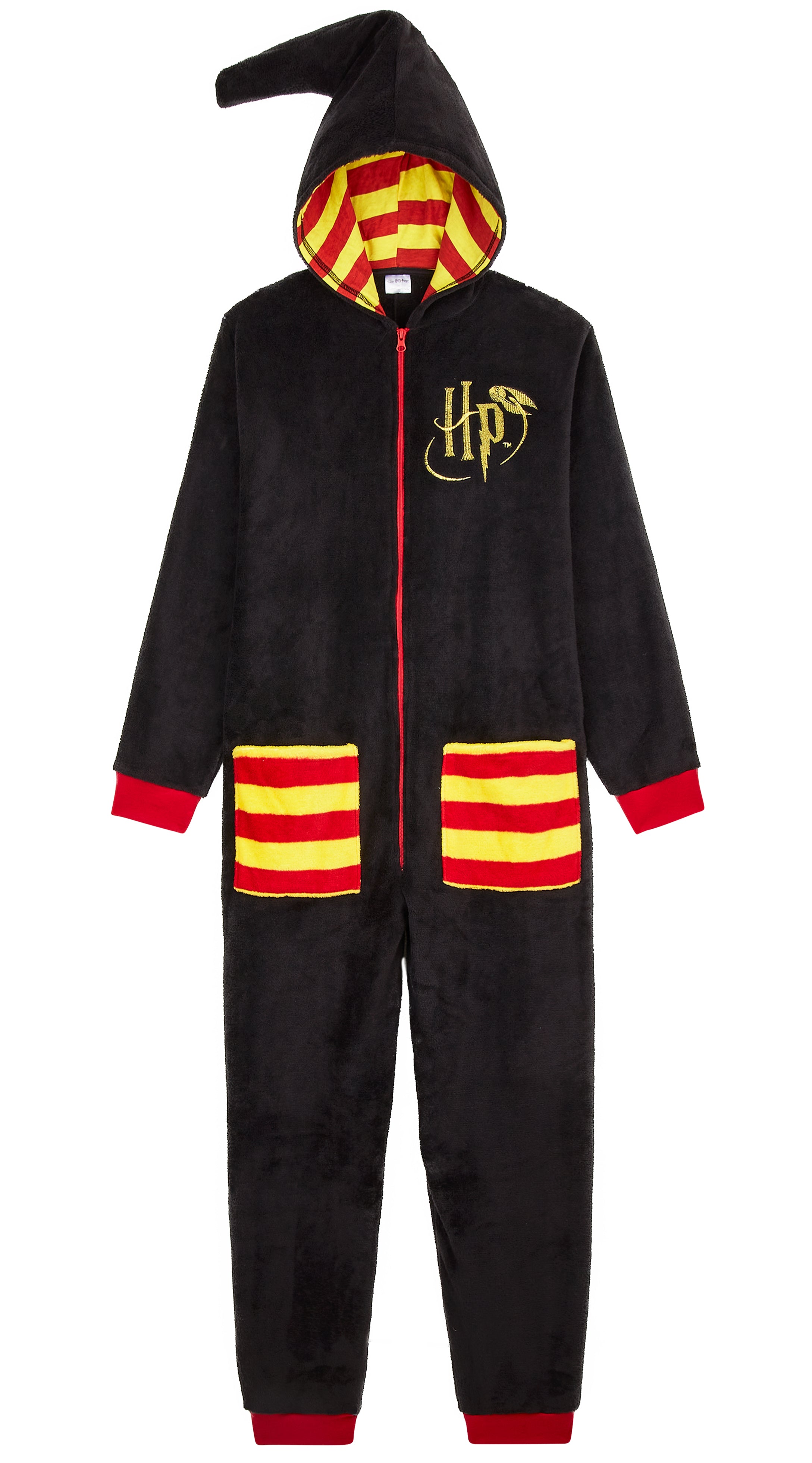 harry-potter-combinaison-pyjama-femme-s-polaire-noire image 1