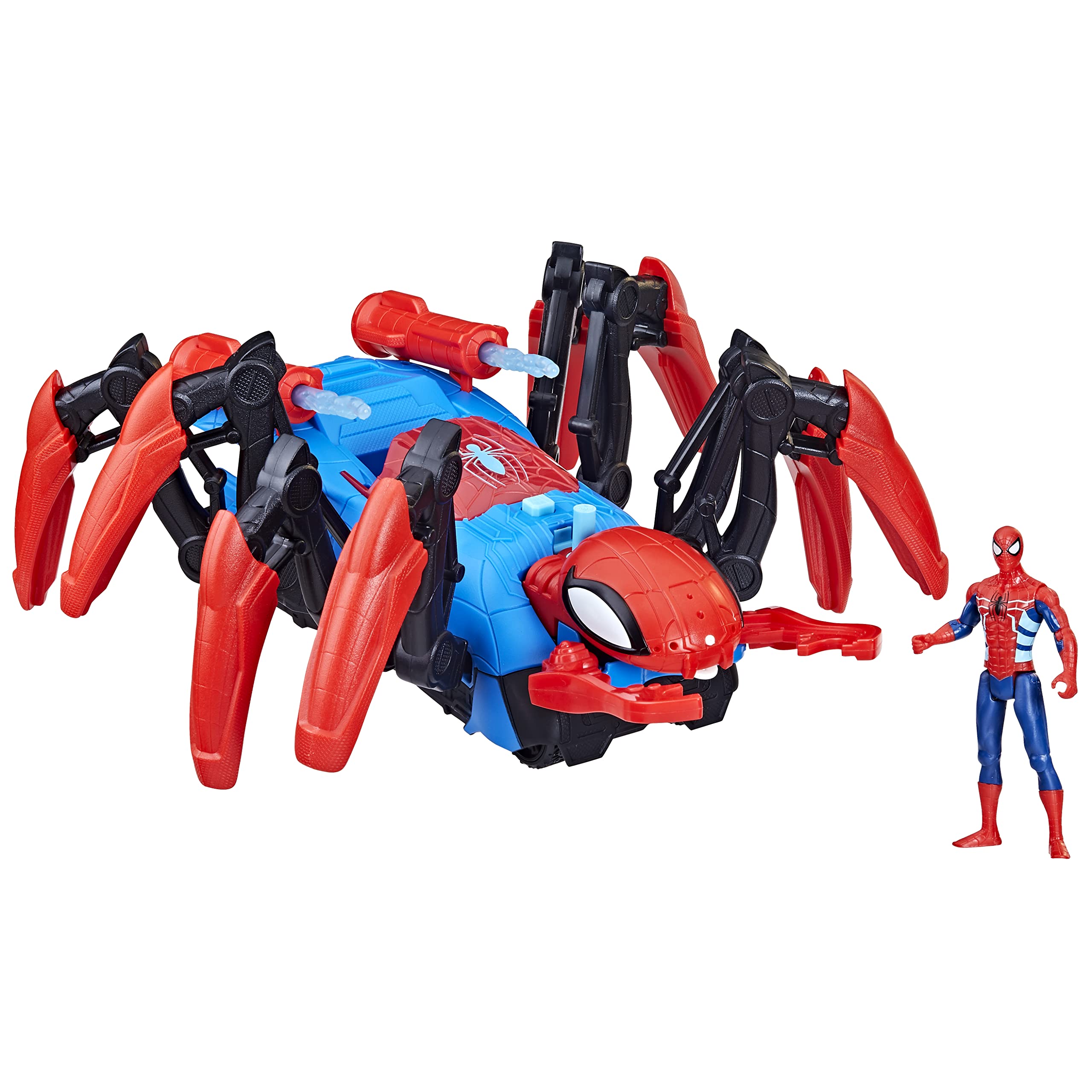 marvel-spider-man-araign-e-de-combat-voiture-jouet-avec-figurine-10cm-d-s-4-ans image 1