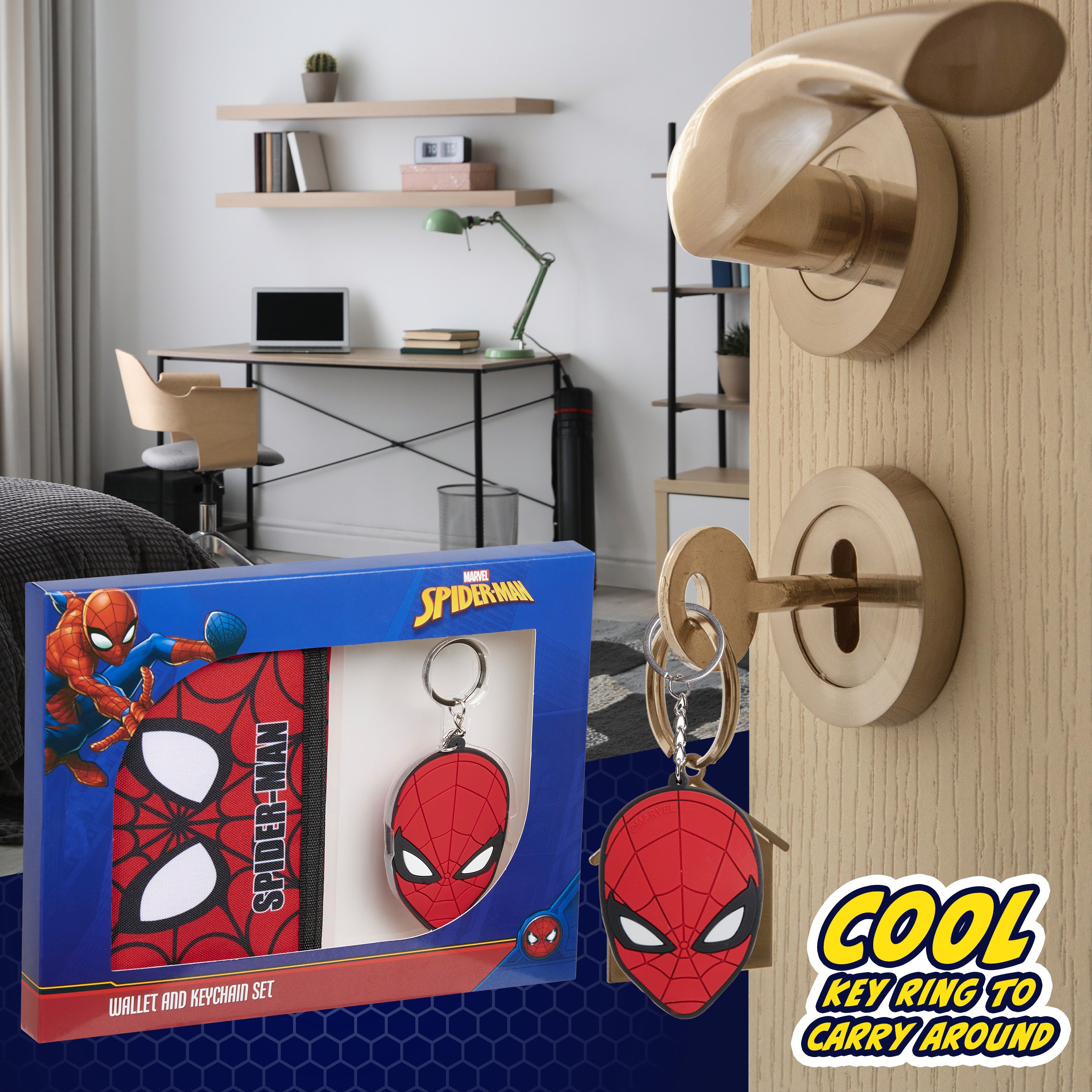 marvel-spiderman-portefeuille-enfant-rouge-porte-cl-s image 5