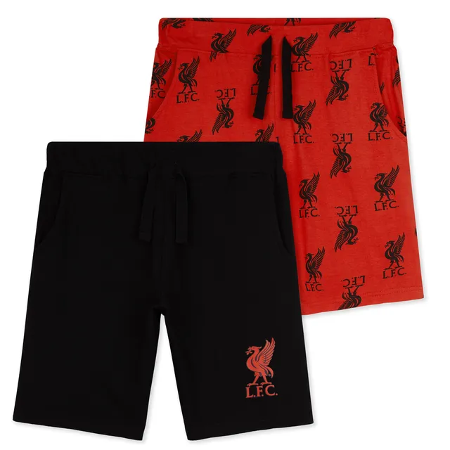 liverpool-fc-short-gar-on-coton-lot-de-2-rouge-gris-6-7-ans image 1