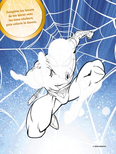 marvel-spider-man-colorie-habille-pr-ts-combat-5-ans-autocollants image 5