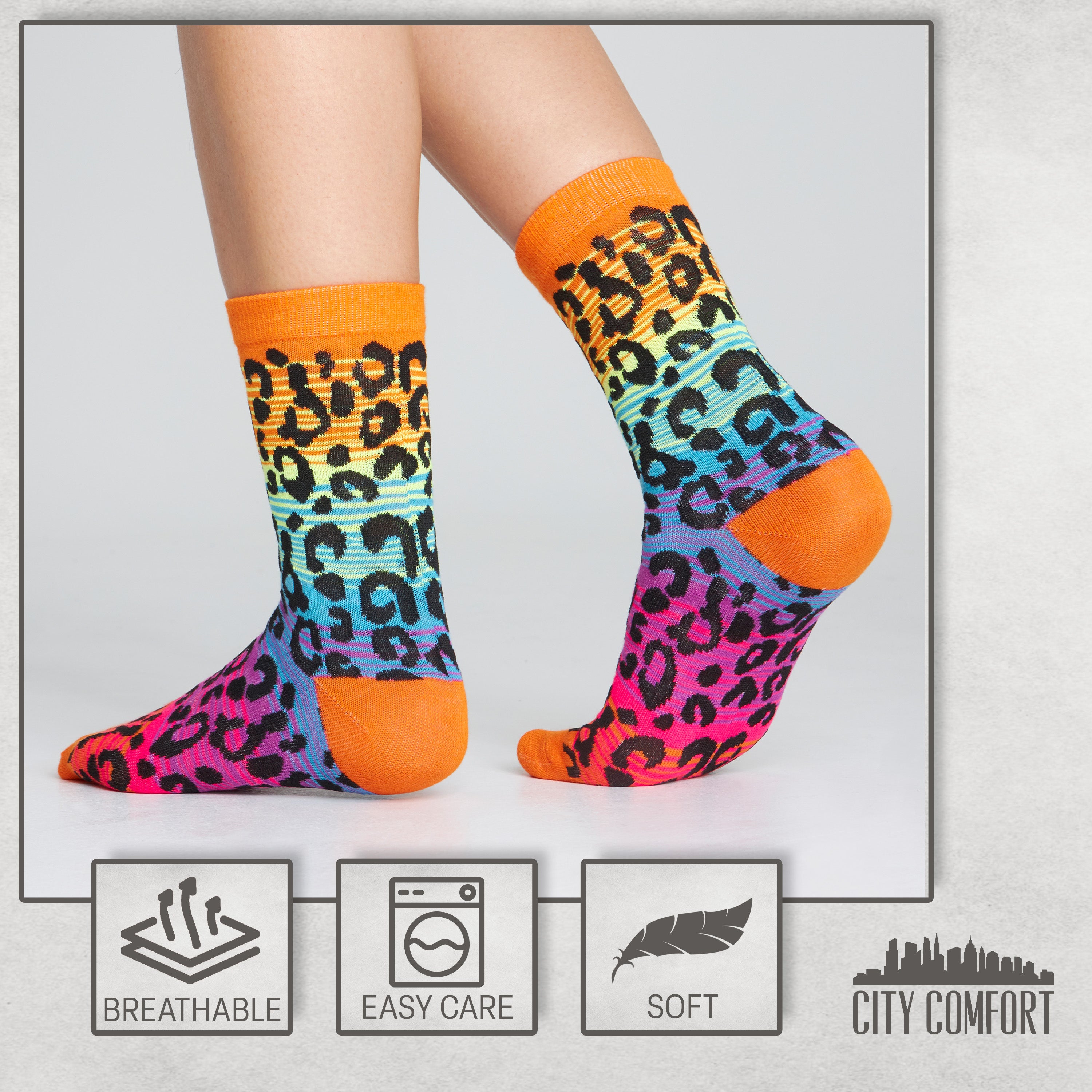 citycomfort-chaussettes-femme-fantaisie-lot-de-5-paires-37-41 image 6