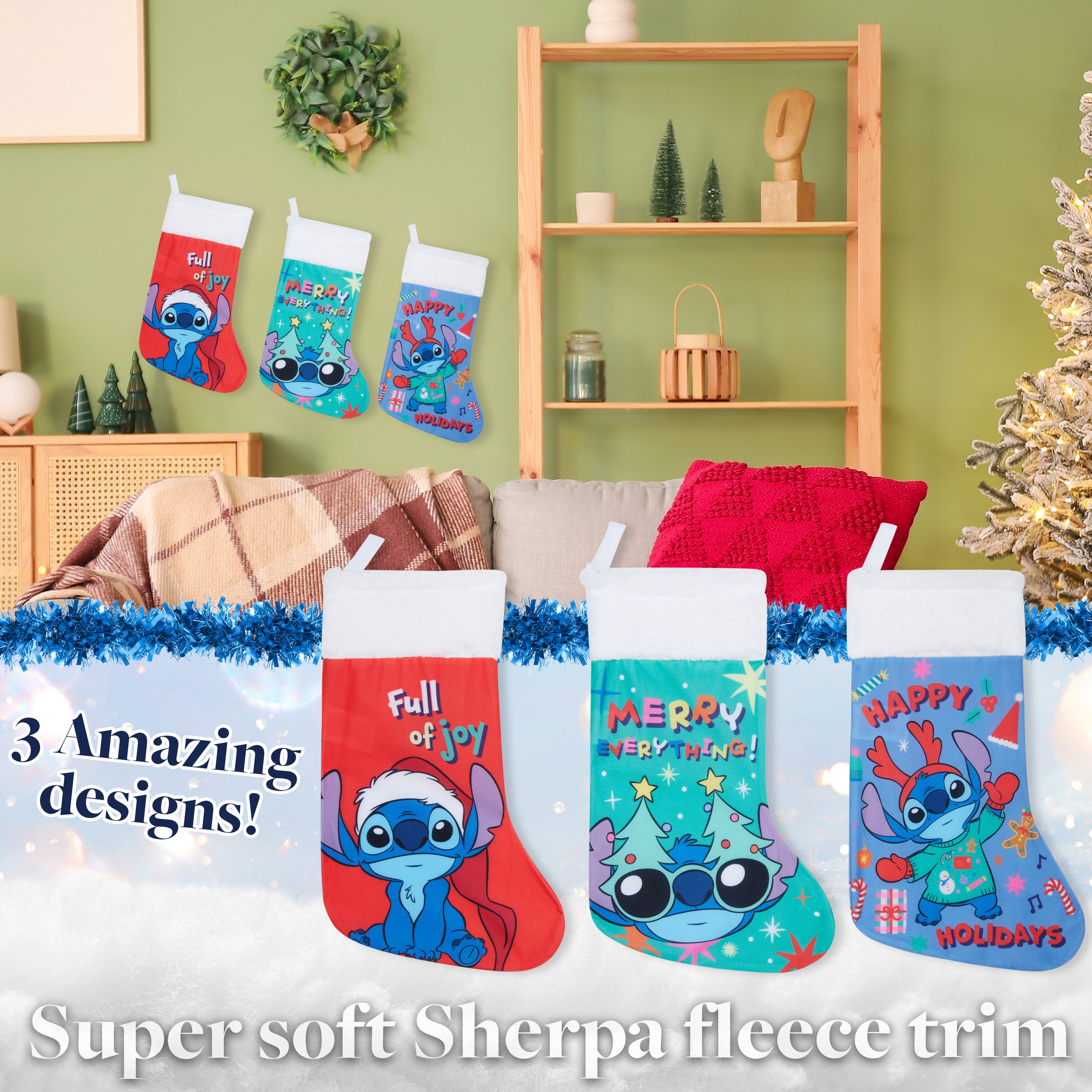 disney-stitch-chaussettes-de-no-l-lot-de-3 image 6