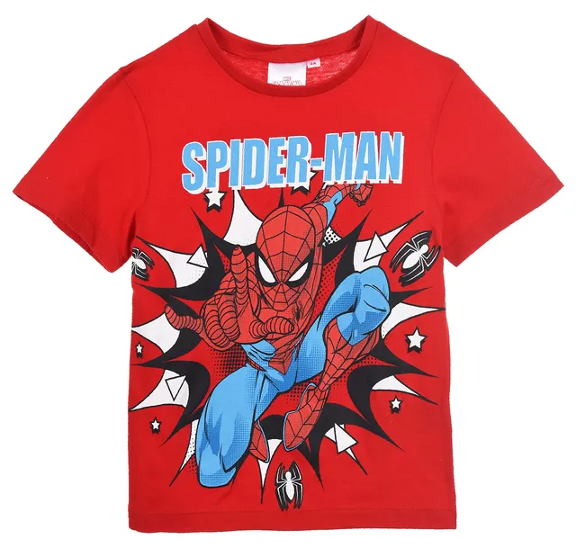 marvel-spiderman-t-shirt-gar-on-rouge-8-ans-manches-courtes image 1