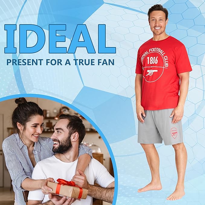 get-trend-pyjama-court-homme-arsenal-taille-l-t image 4