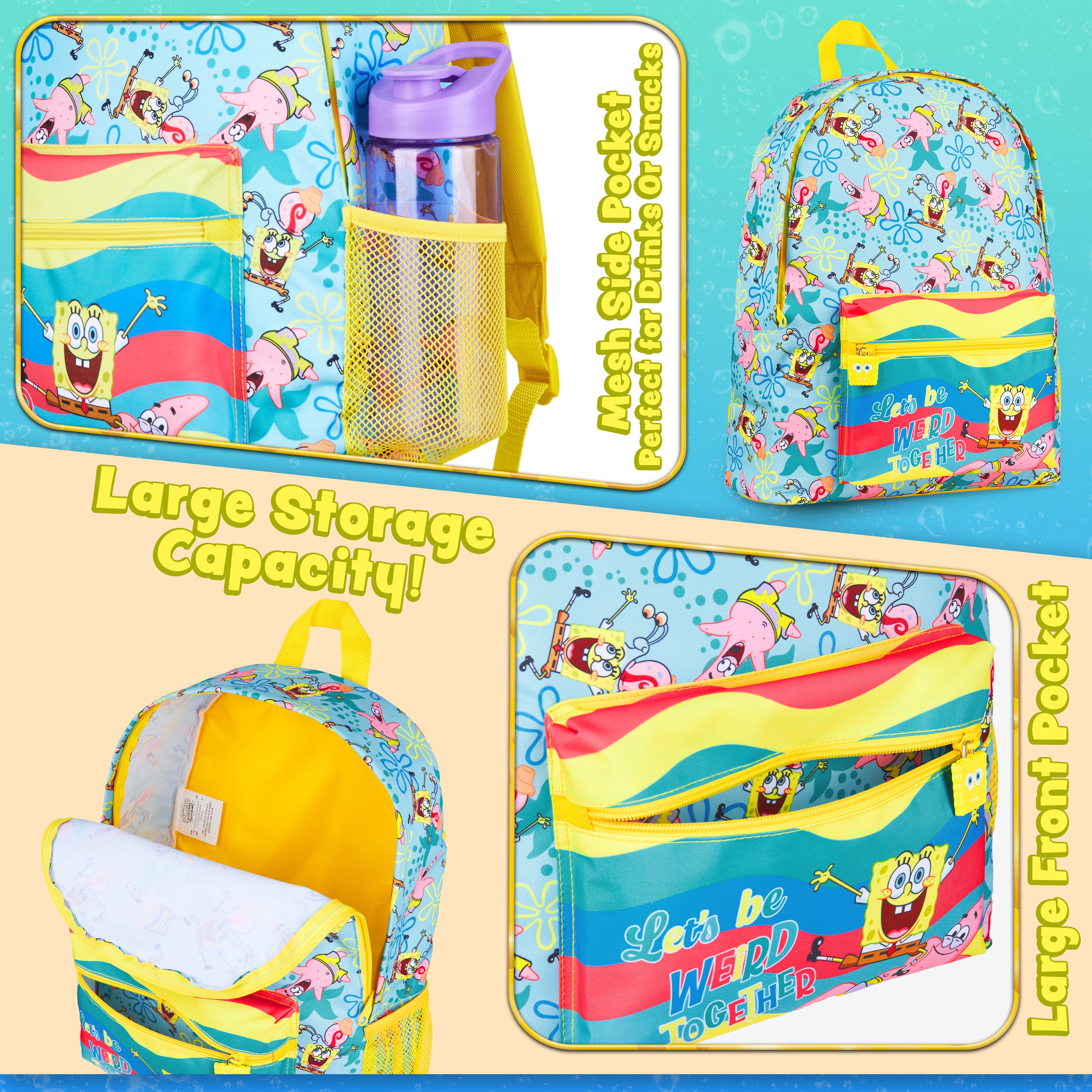 bob-l-ponge-sac-dos-enfant-cartable-cole image 5