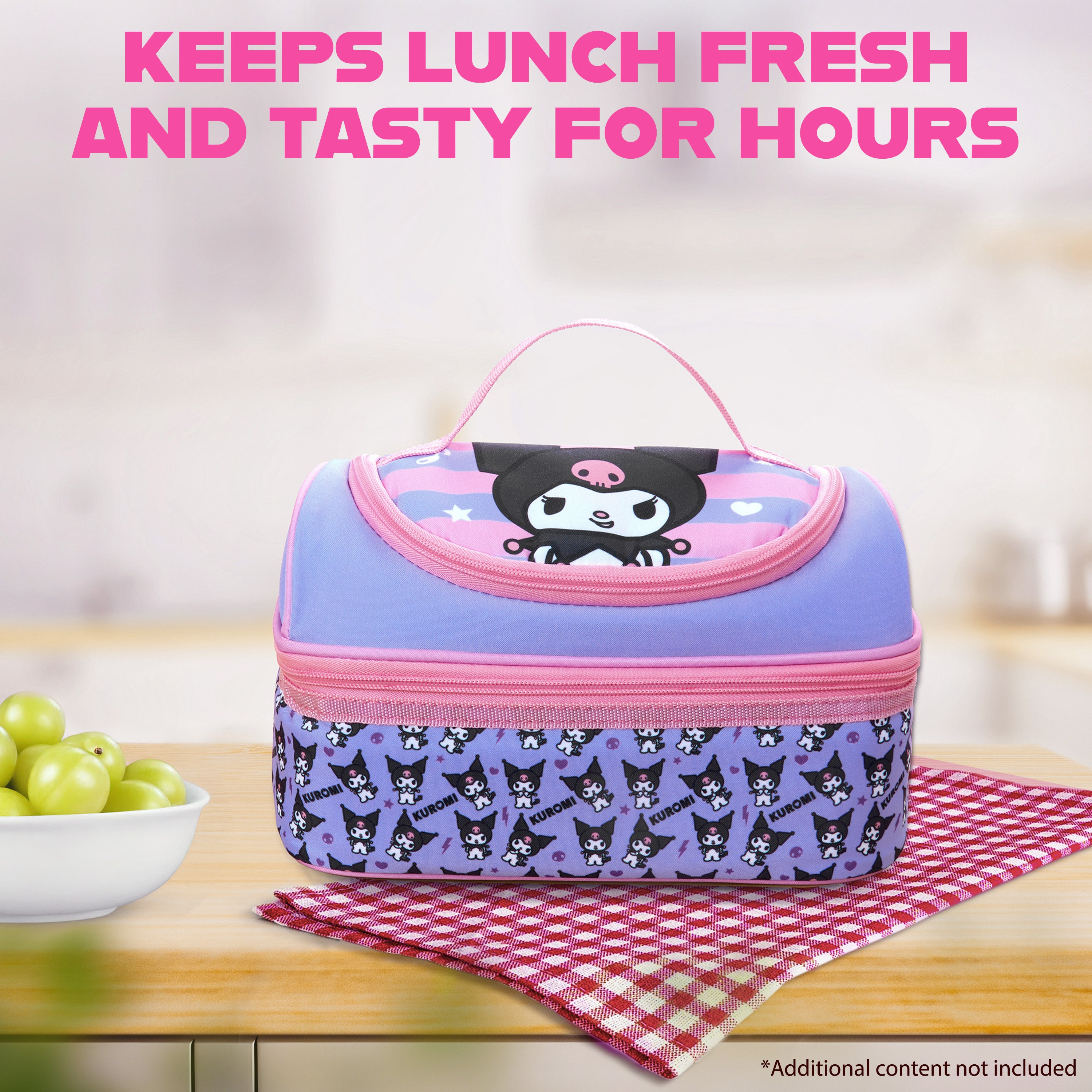 hello-kitty-kuromi-lunch-bag-isotherme-2-compartiments image 5