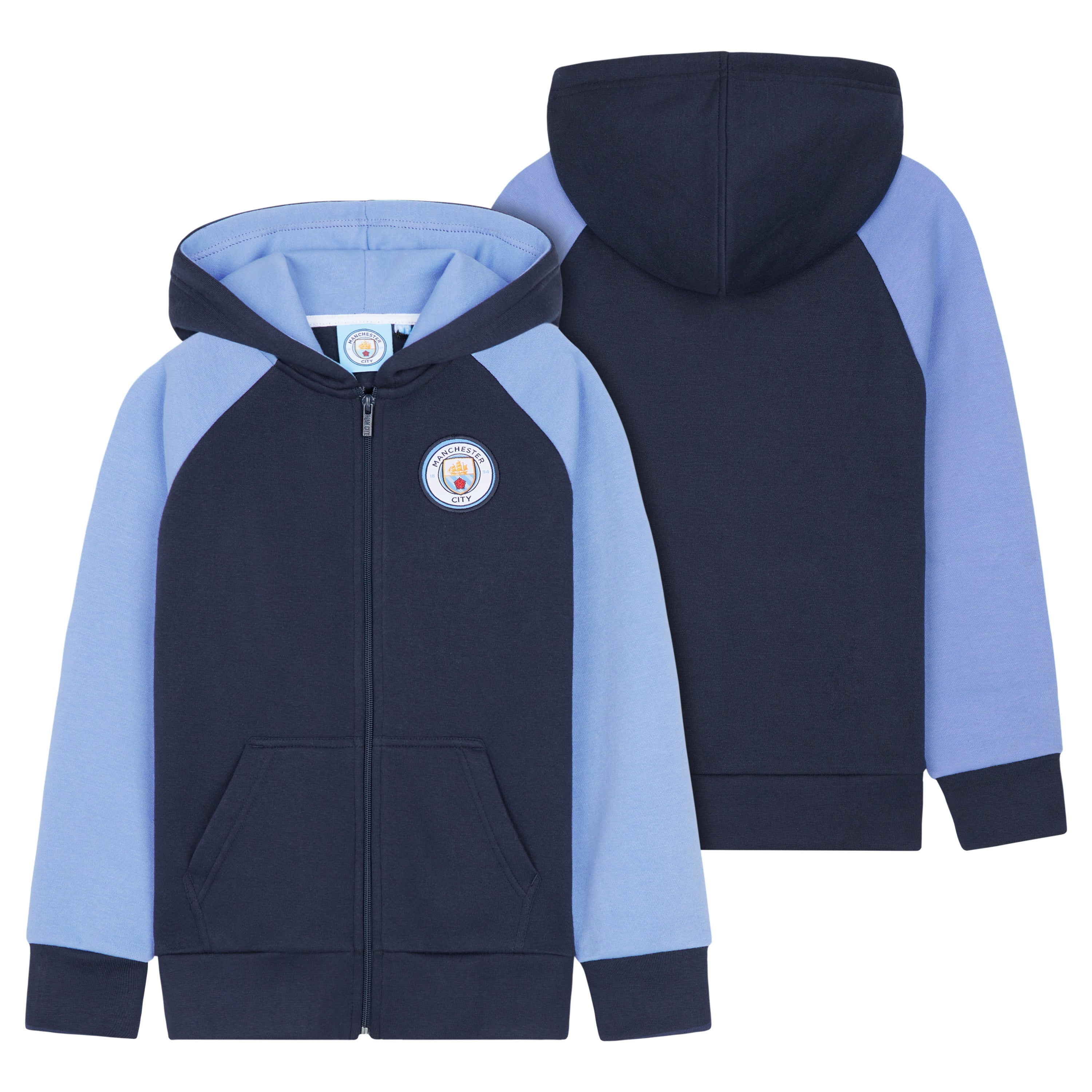 manchester-city-sweat-capuche-zipp-gar-on-poches-7-14-ans image 3