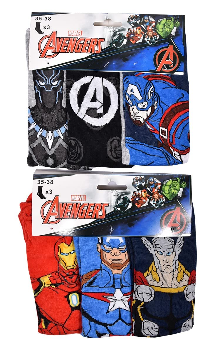 ozabi-avengers-pack-chaussettes-gar-on-coton image 2