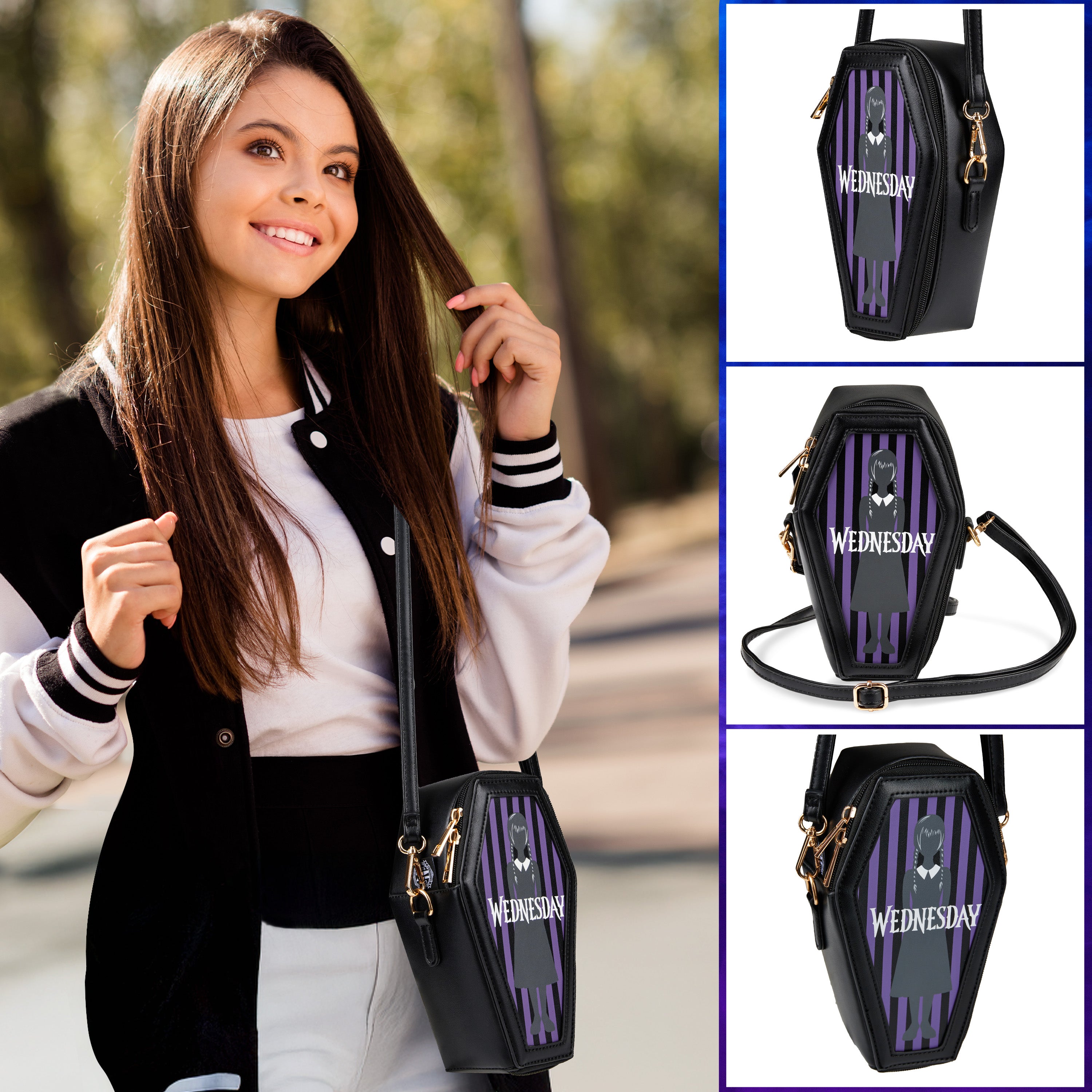 get-trend-girls-wednesday-sac-bandouli-re-cercueil-fille-gothique image 6