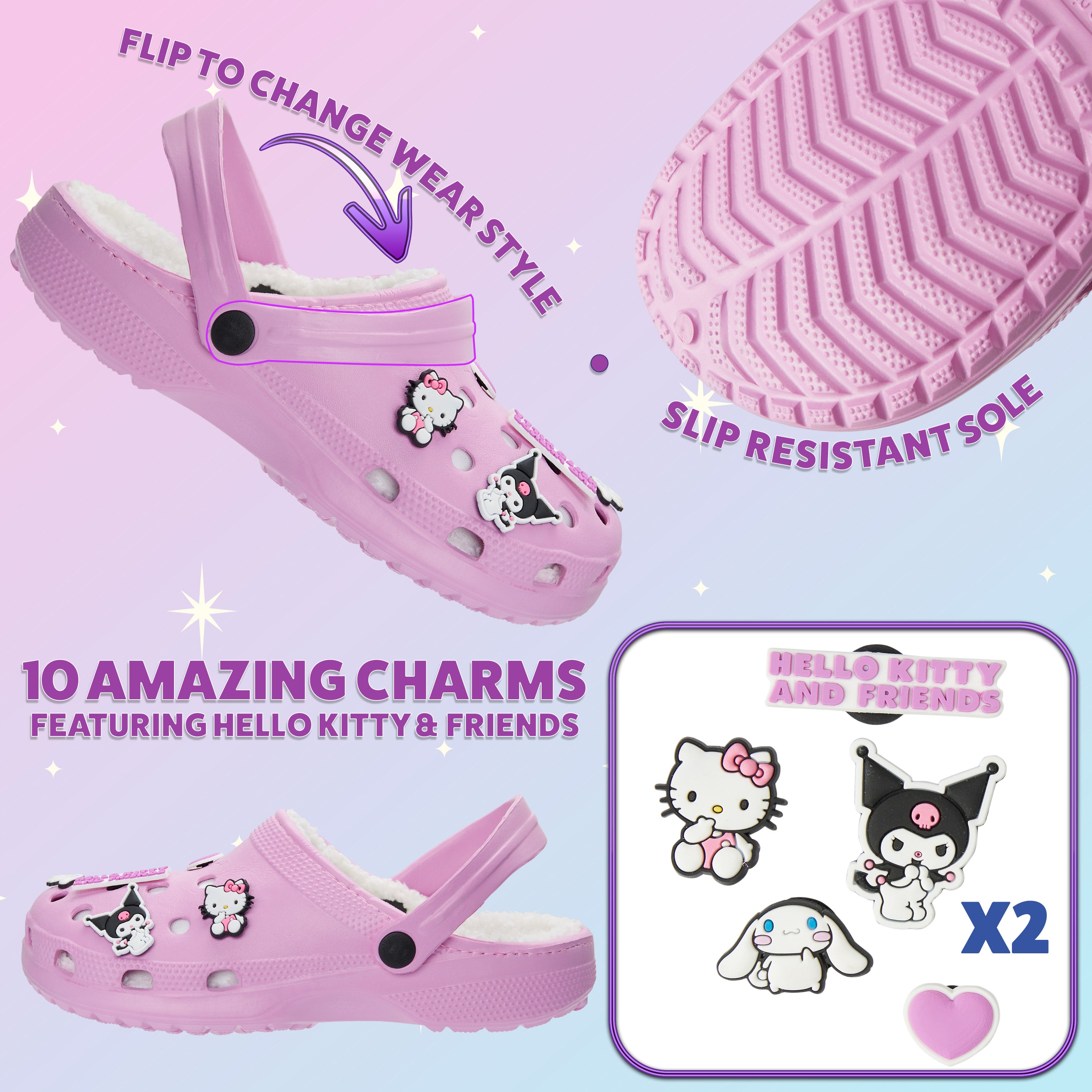 hello-kitty-sabots-femme-fourr-s-doublure-polaire-charms image 4