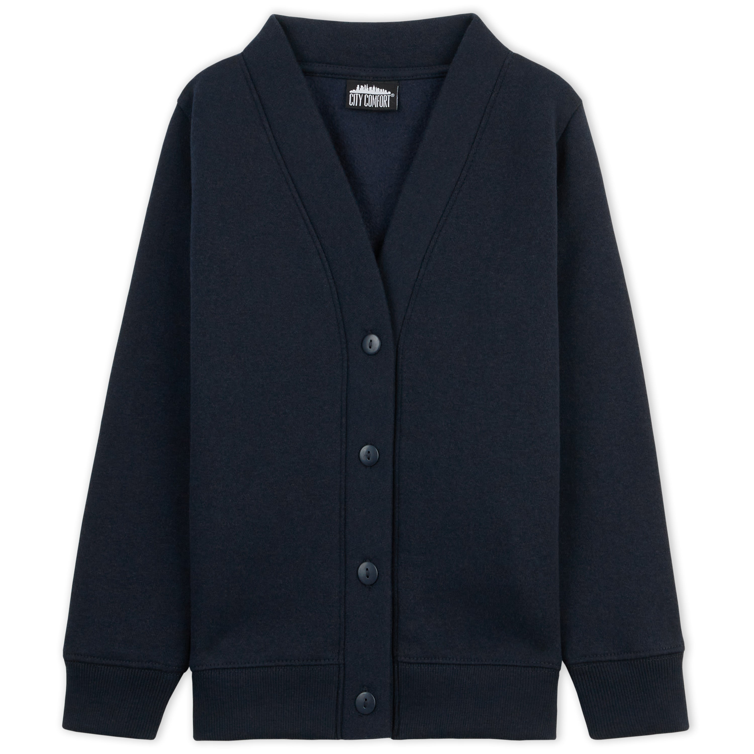 citycomfort-cardigan-boutonn-enfant-gilet-marine-7-8-ans image 2