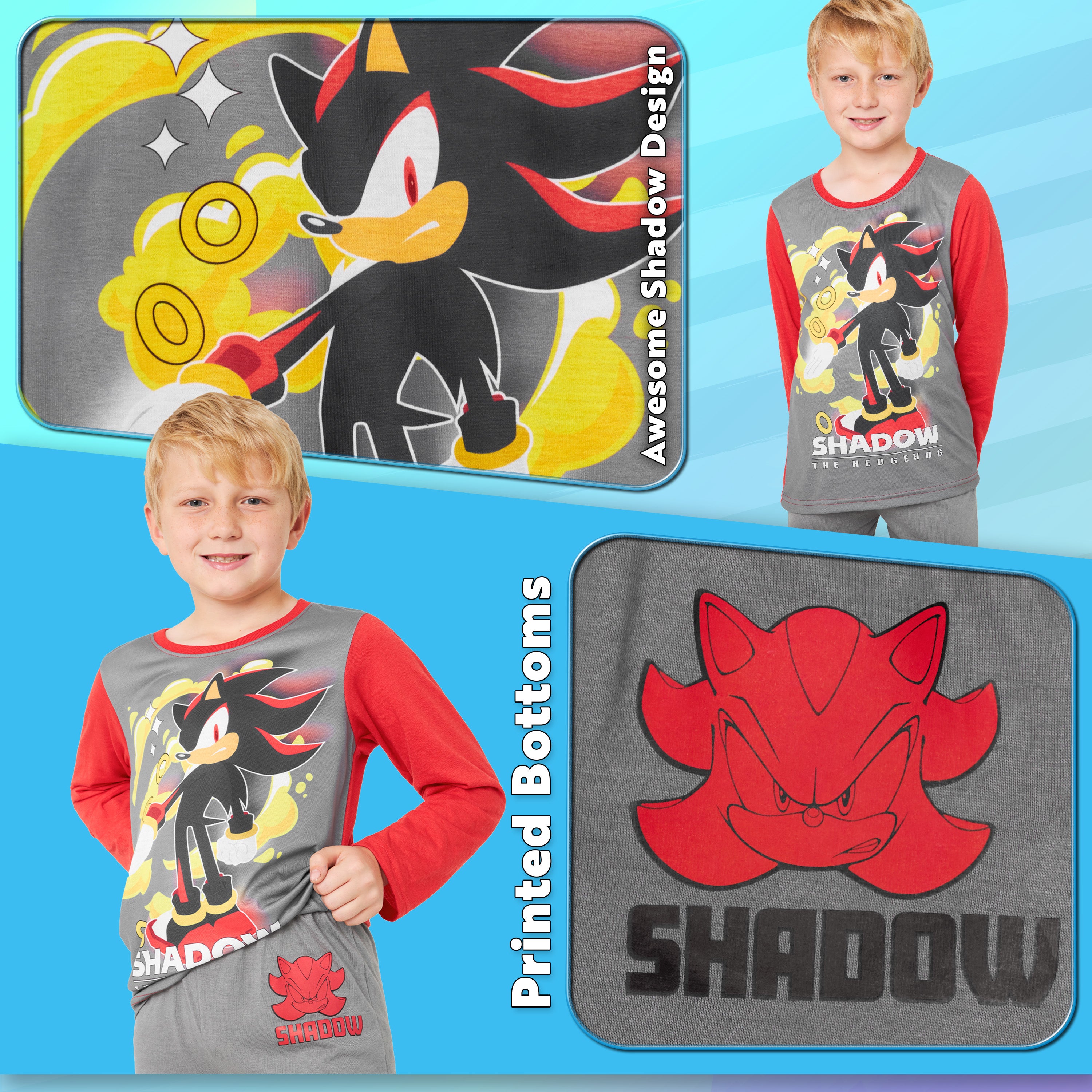 sonic-shadow-pyjama-gar-on-manche-longue-7-8-ans-doux image 5