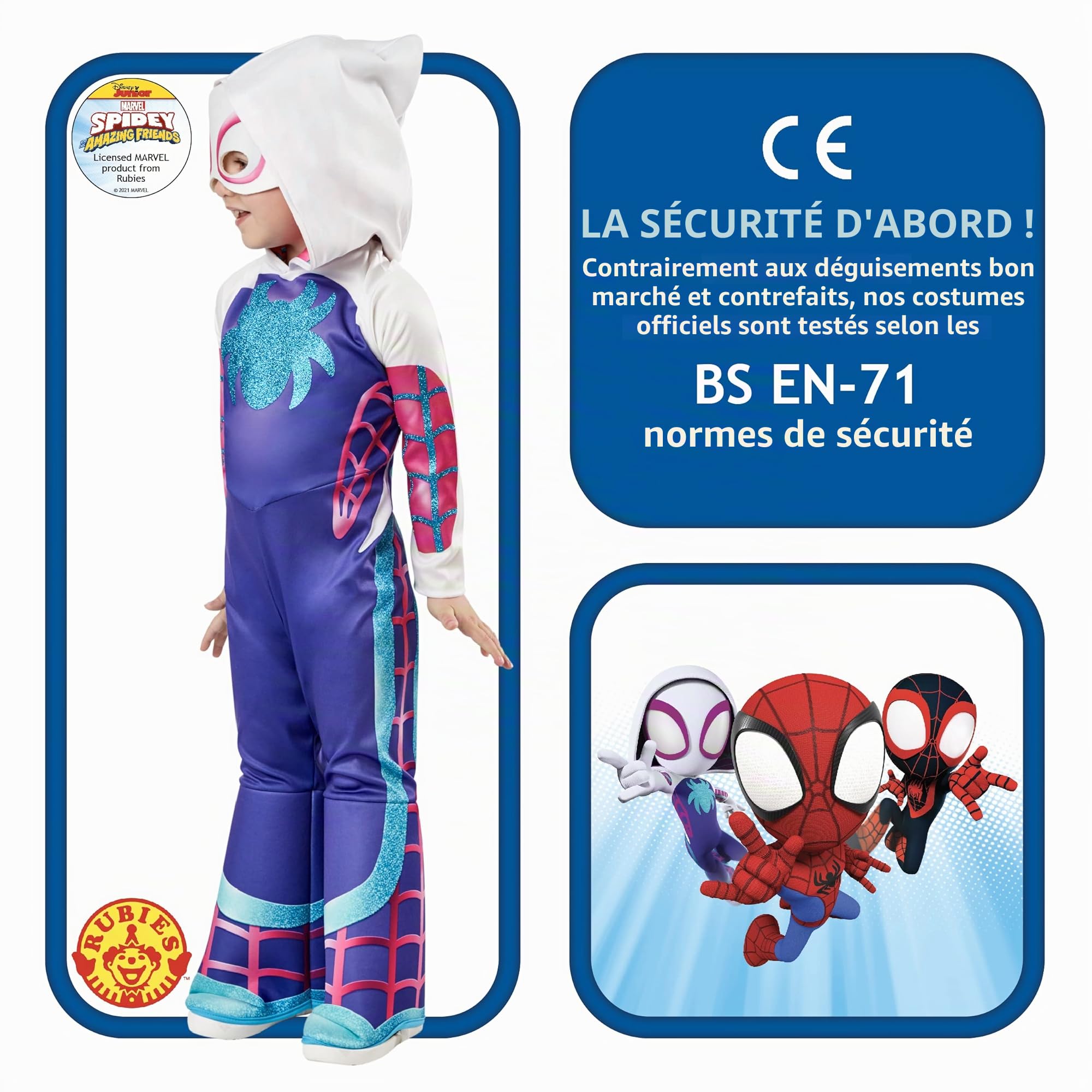 rubies-marvel-spidey-ghost-spider-costume-luxe-enfant-2-3-ans image 3