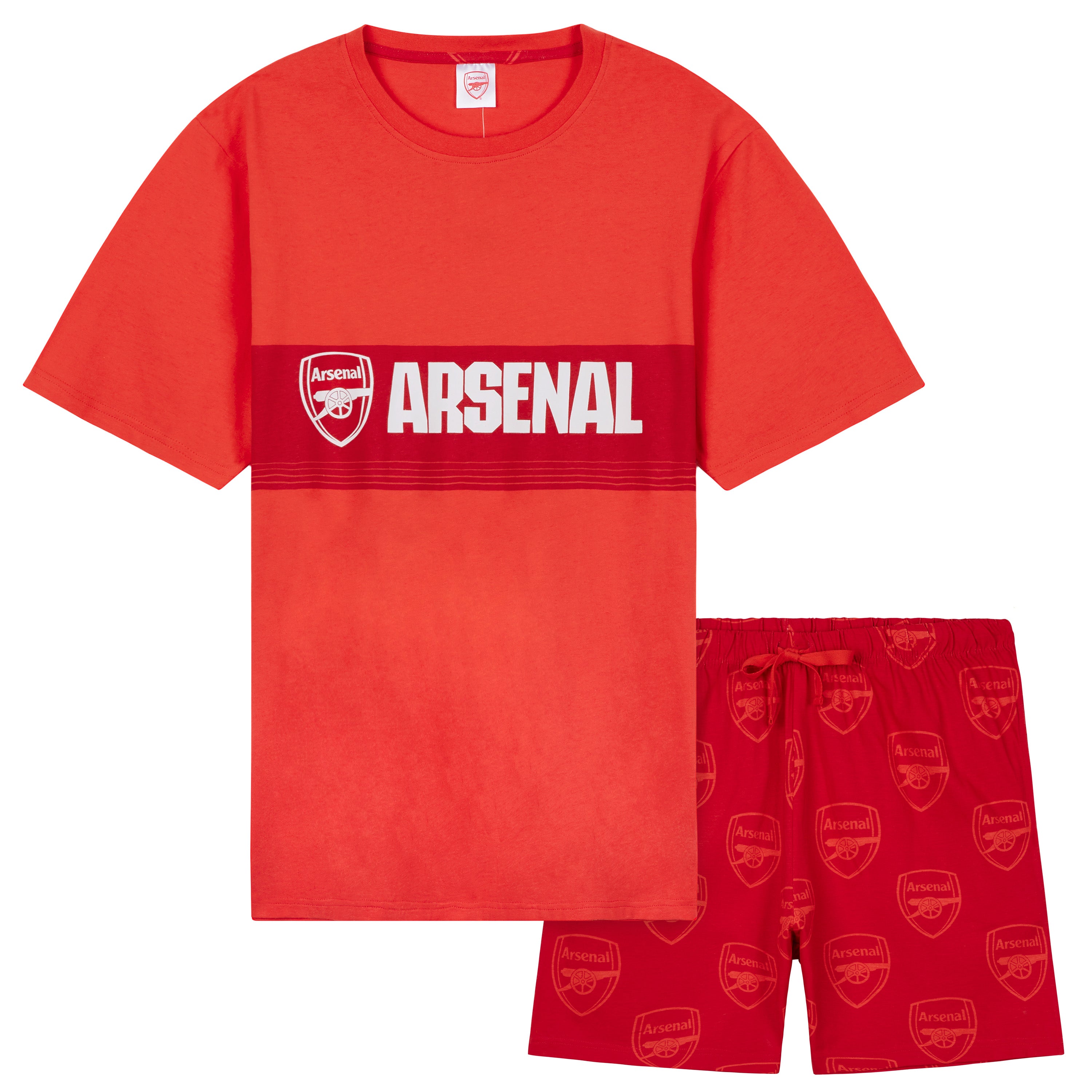 get-trend-arsenal-pyjama-court-homme-coton-rouge-taille-m image 1