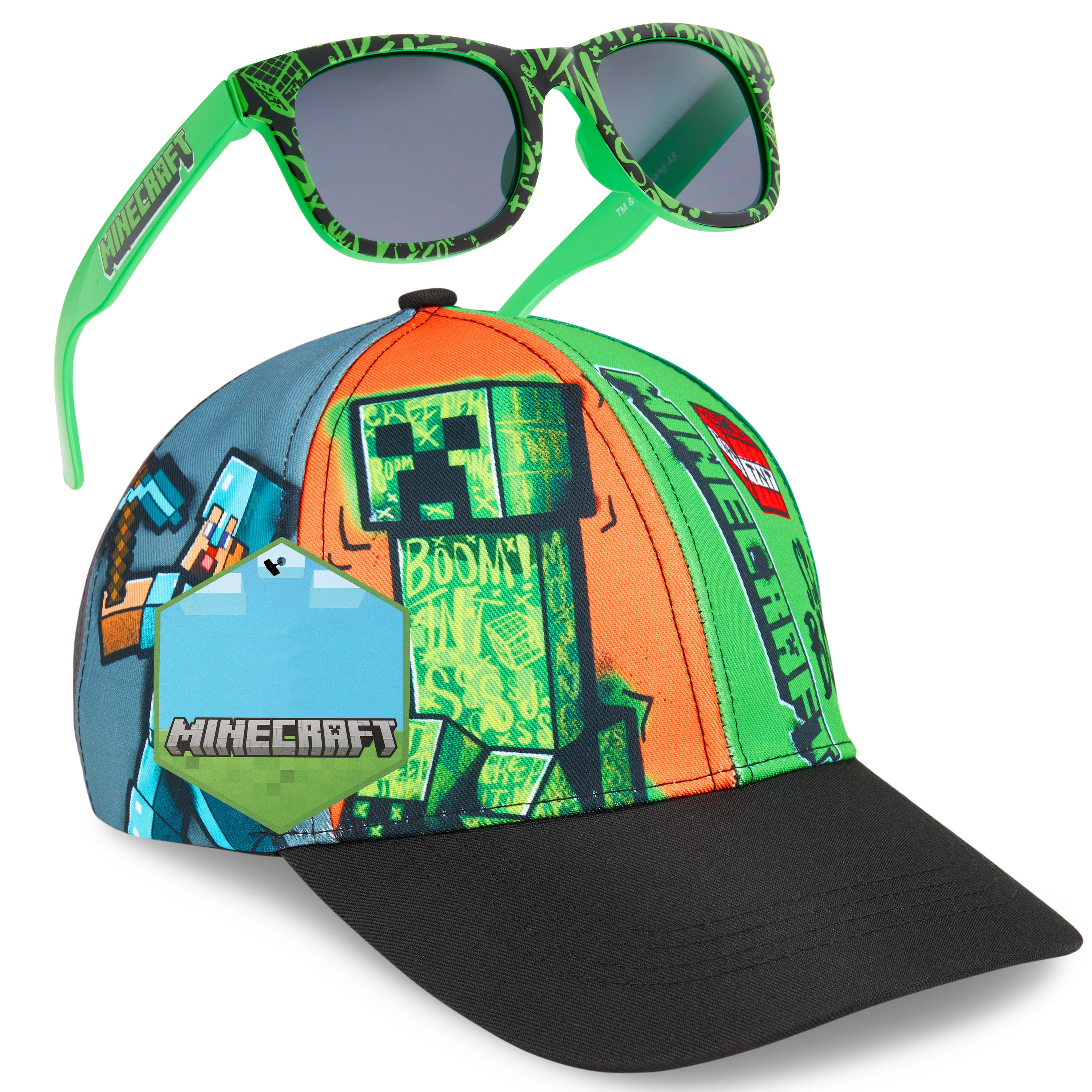 get-trend-boys-casquette-lunettes-gar-on-minecraft-creeper-r-glable image 1