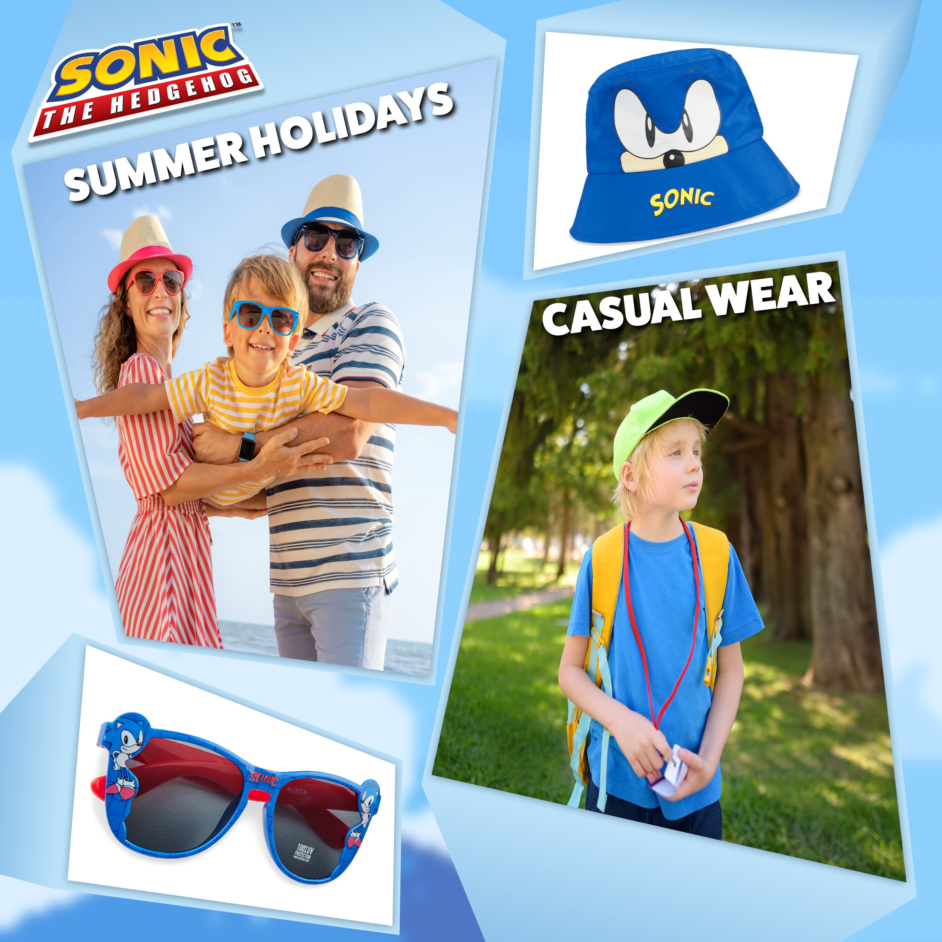 sonic-bob-enfant-et-lunettes-soleil-bleu-uv400 image 5