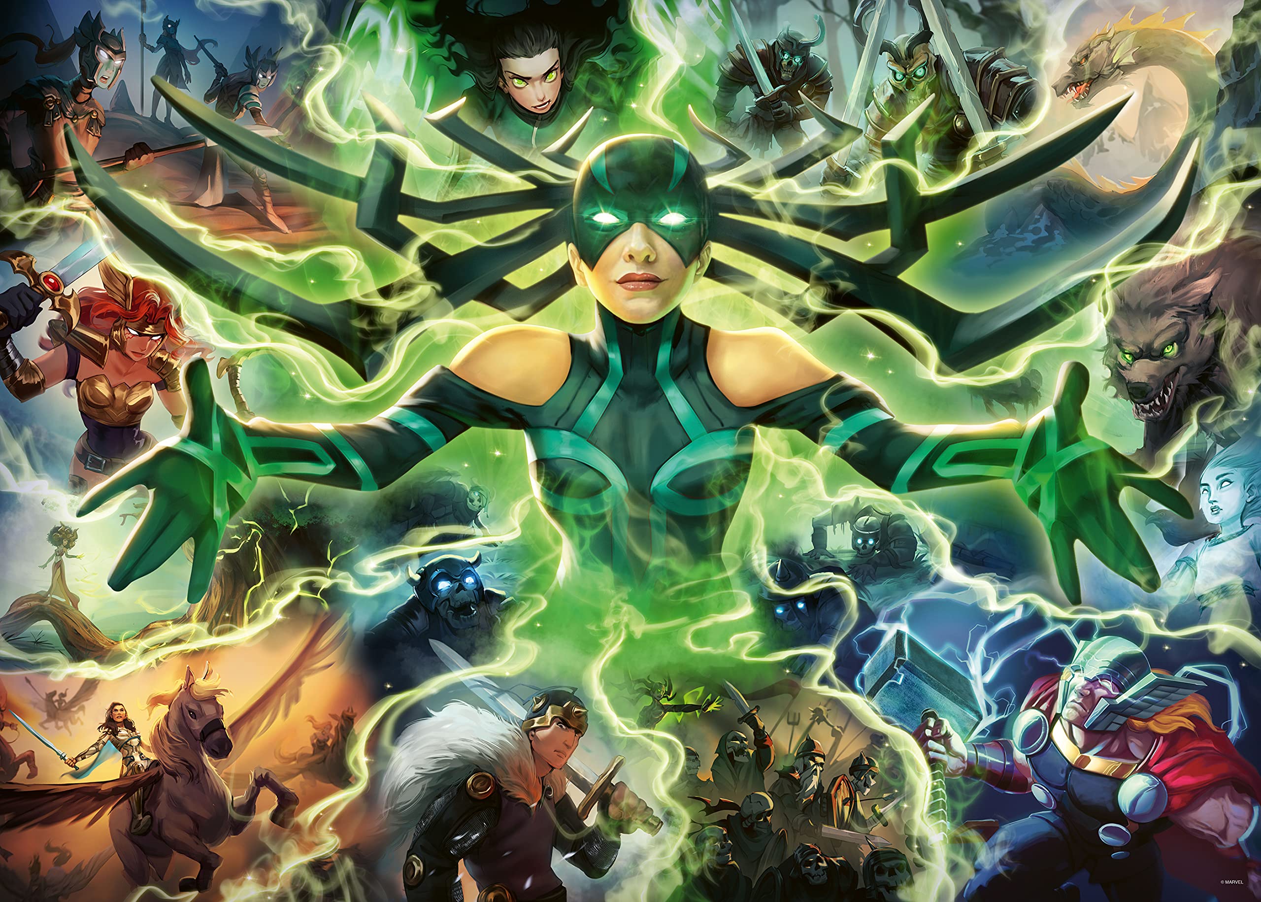 ravensburger-marvel-villainous-puzzle-1000-pi-ces-hela-70x50-cm image 2