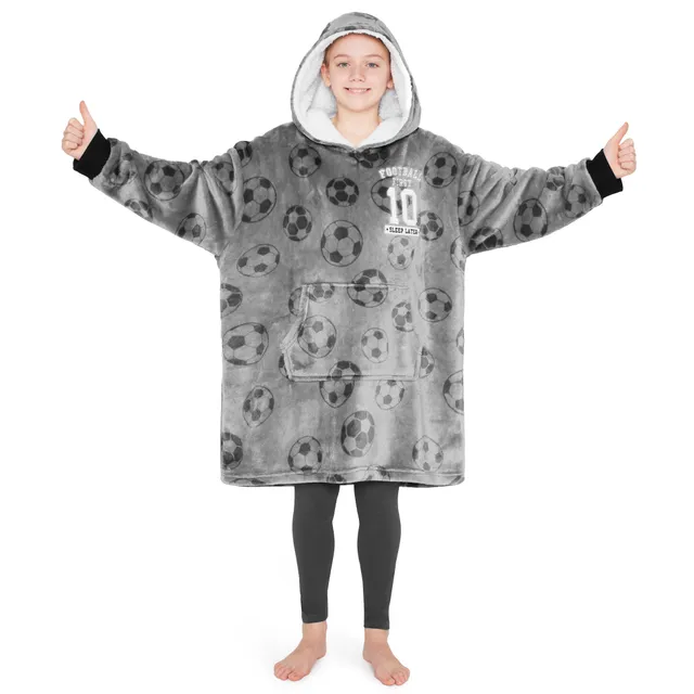 plaid-capuche-enfant-sweat-polaire-sherpa-gamer image 1