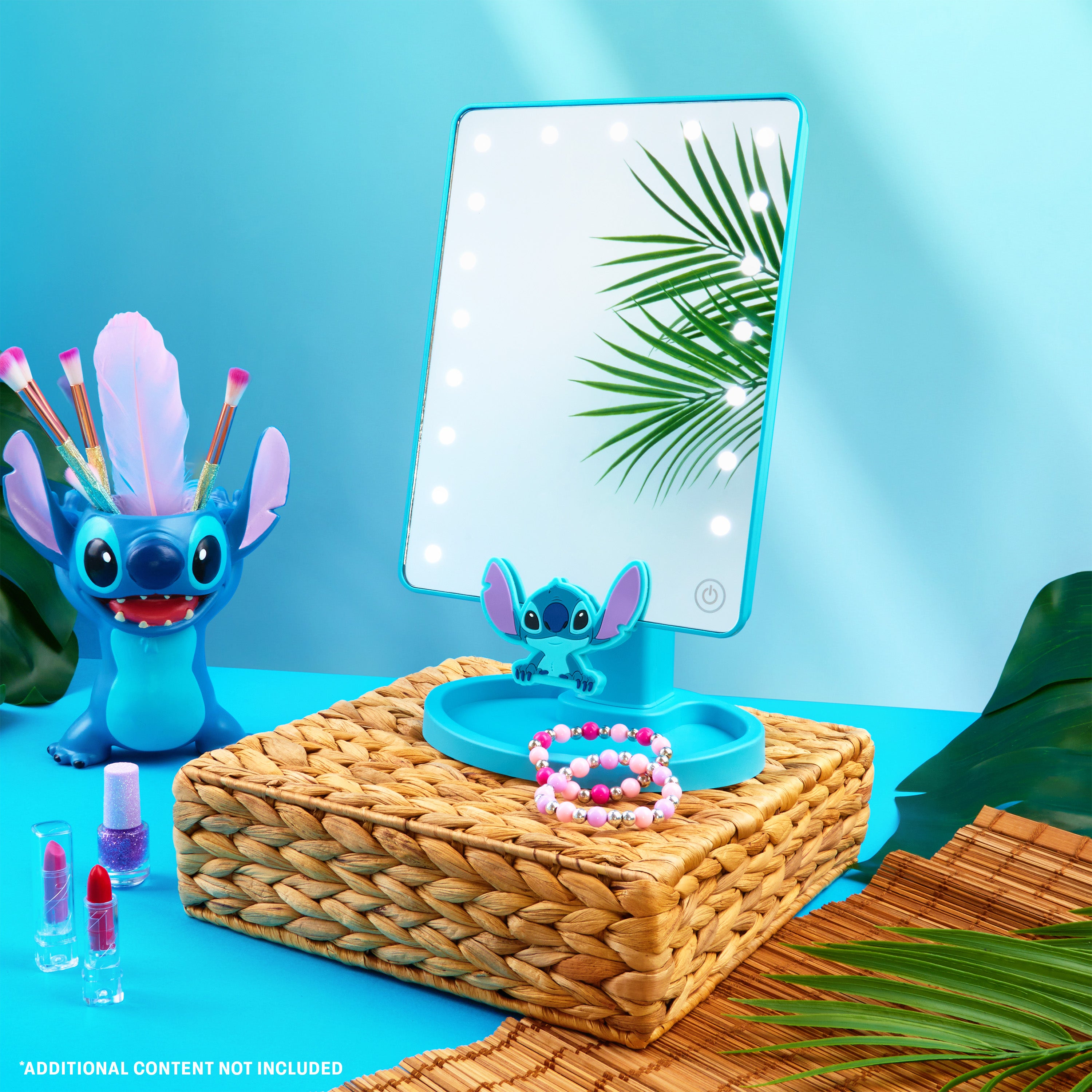 disney-stitch-miroir-led-table-bleu-avec-vide-poches image 2