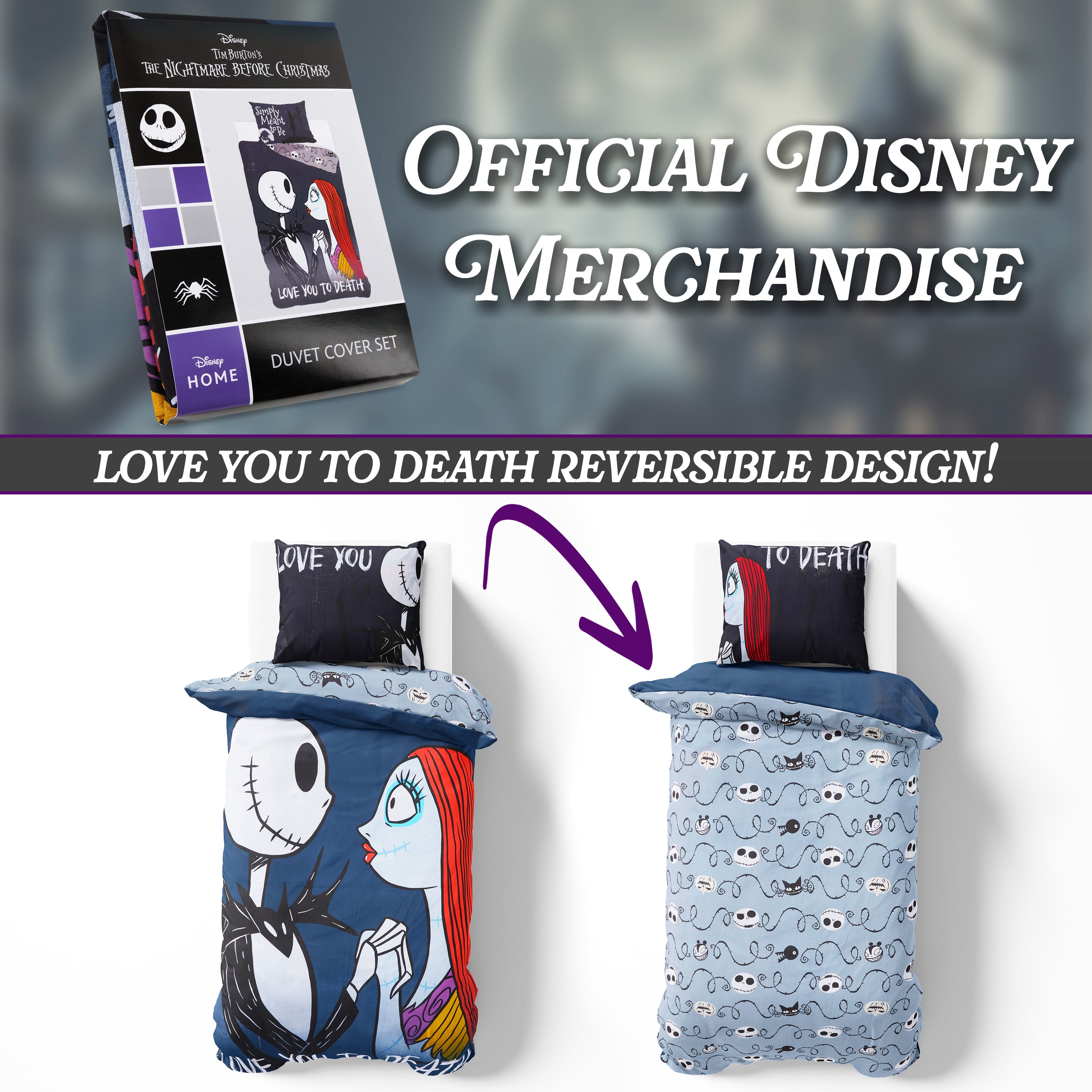 disney-jack-sally-housse-de-couette-single-1-personne-noire-taie image 6