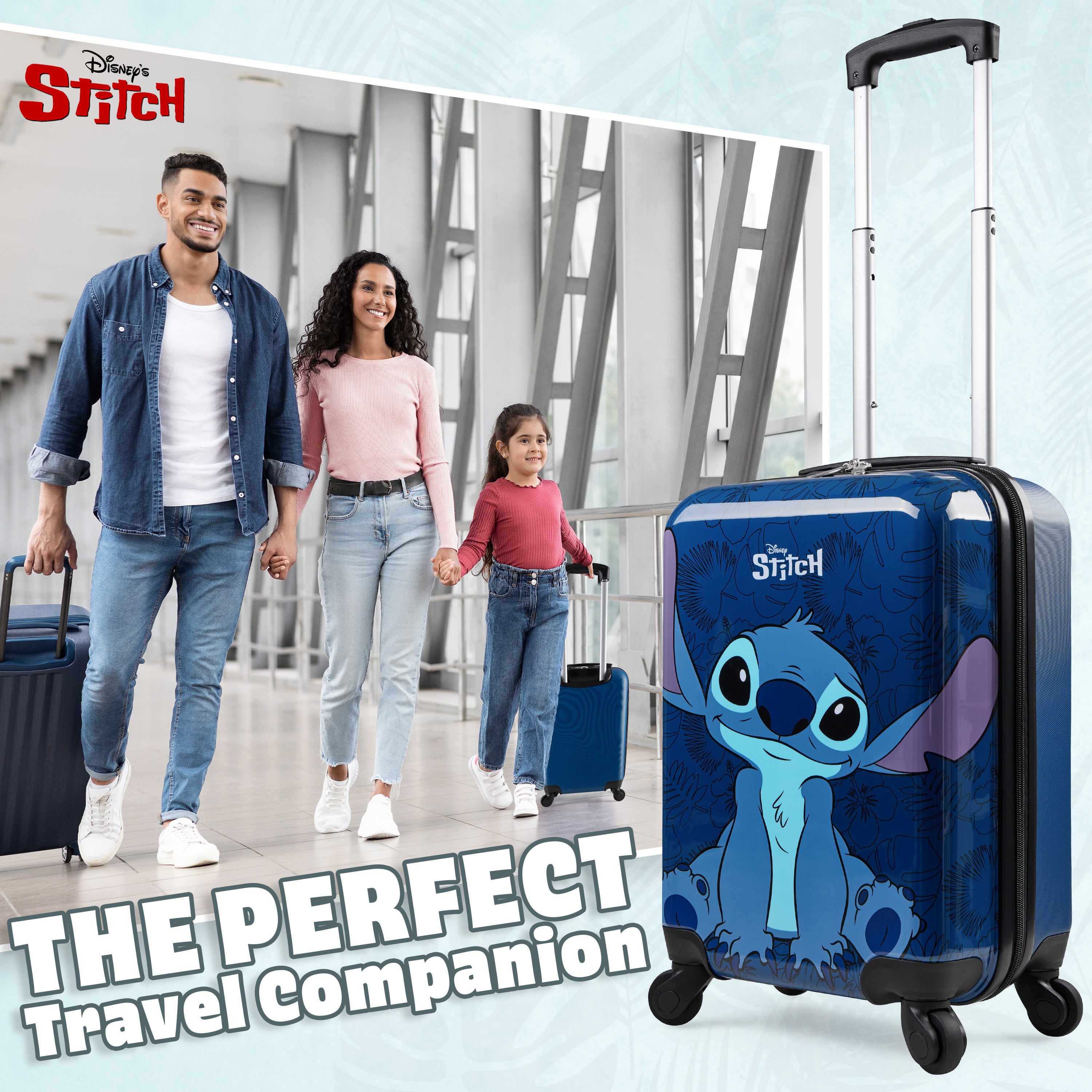 disney-stitch-valise-cabine-enfant-roulettes-bleu-fonc-49-cm image 2