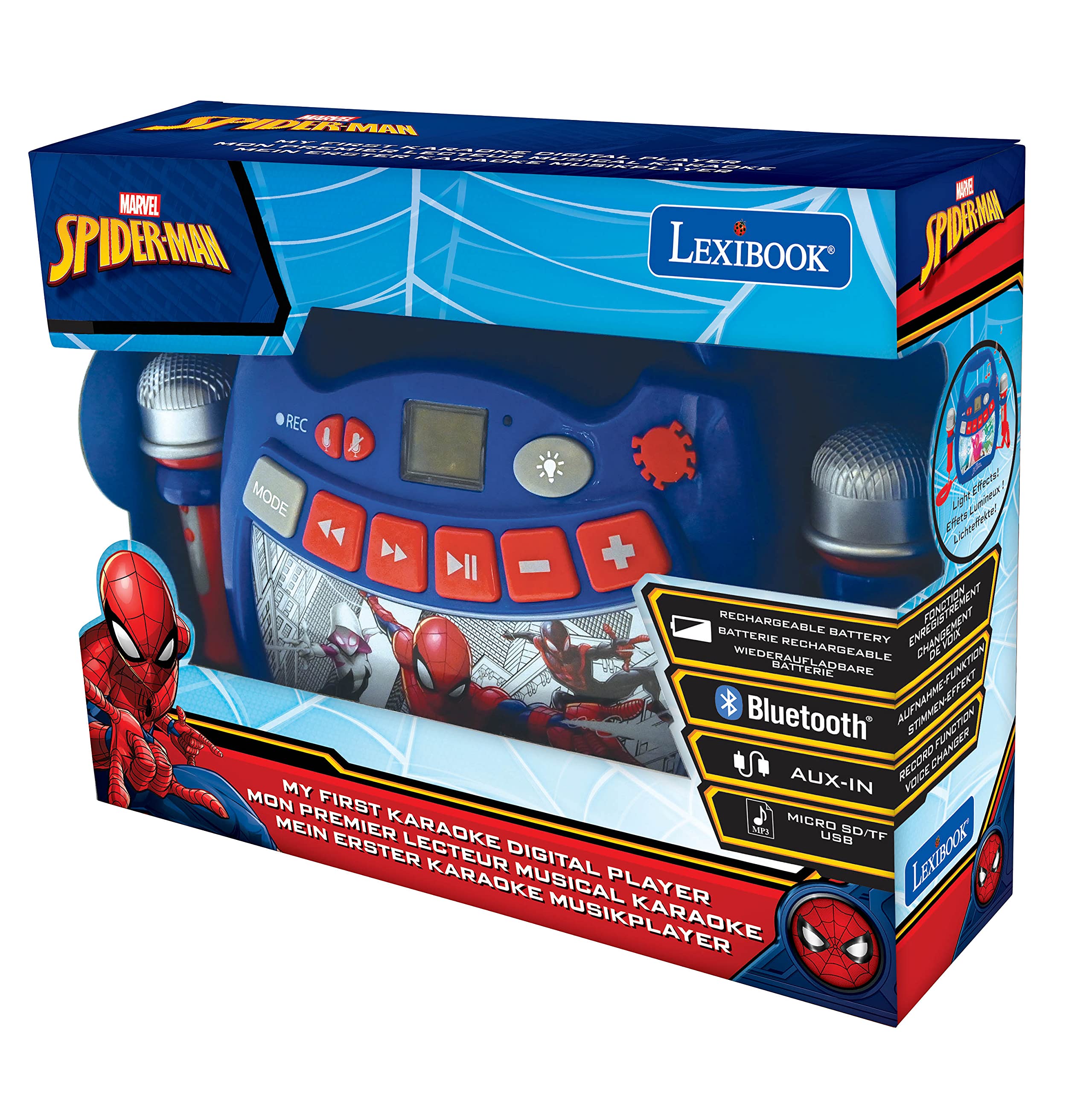 lexibook-spider-man-mp320spz-karaok-enfant-bluetooth image 7