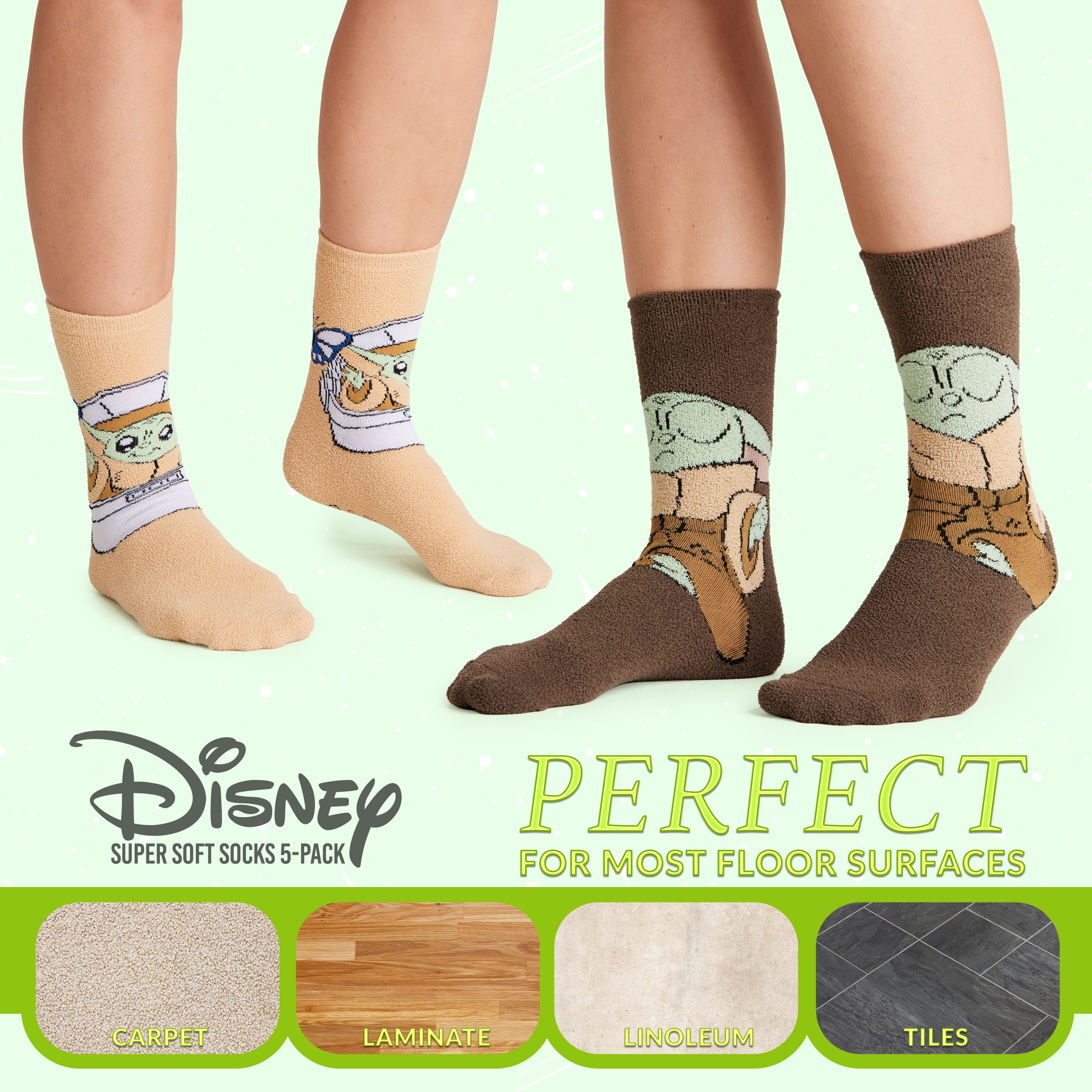 disney-mandalorian-chaussettes-pilou-femme-lot-5-baby-yoda image 3
