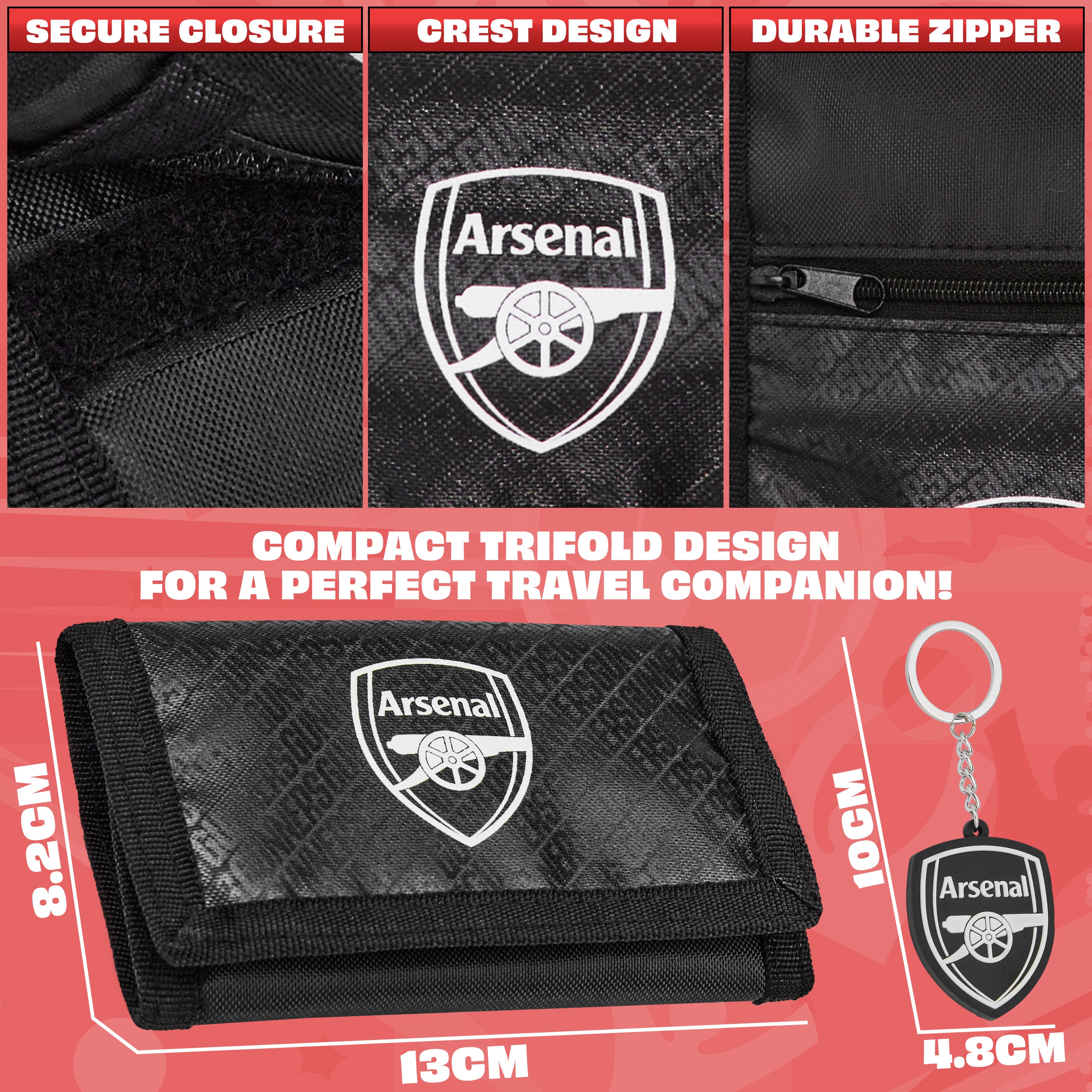 arsenal-portefeuille-triple-gar-on-porte-cl-s-logo-supporter image 6