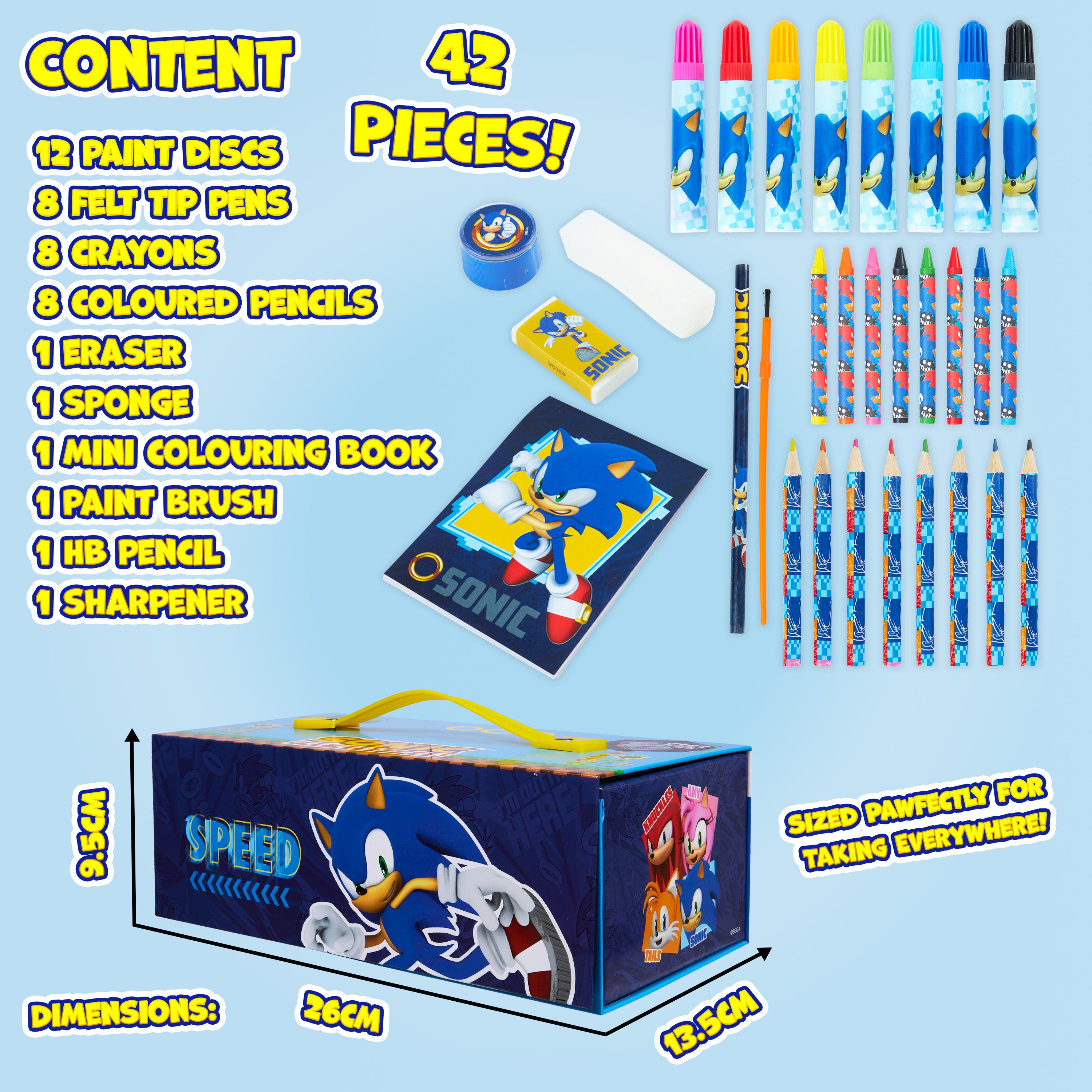 sonic-coffret-dessin-enfant-40-pi-ces-valisette-art image 7