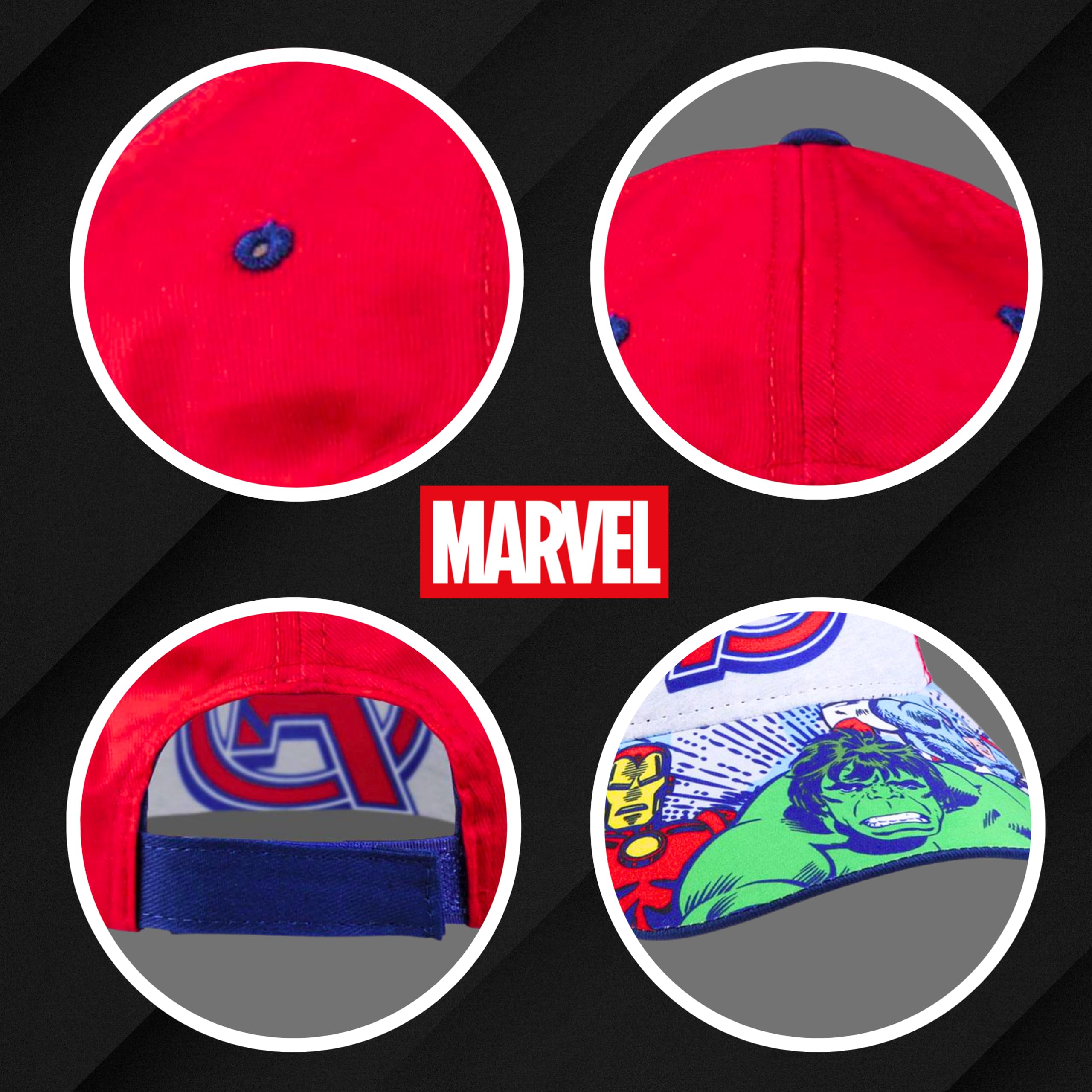 marvel-avengers-casquette-gar-on-rouge-r-glable image 6