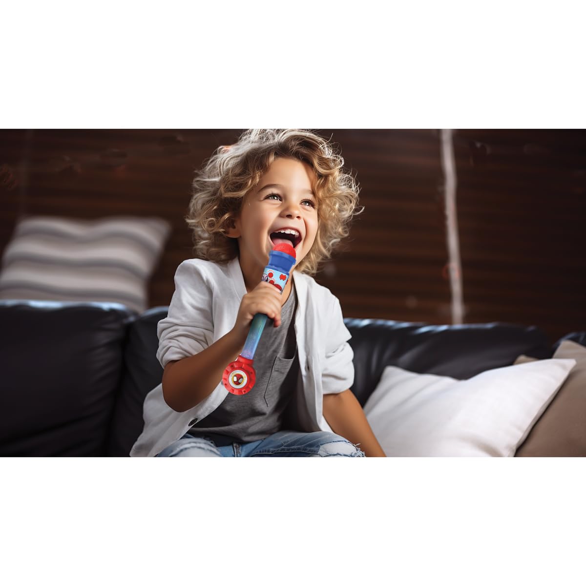lexibook-spider-man-micro-lumineux-enfant-mic90sp-bleu image 4